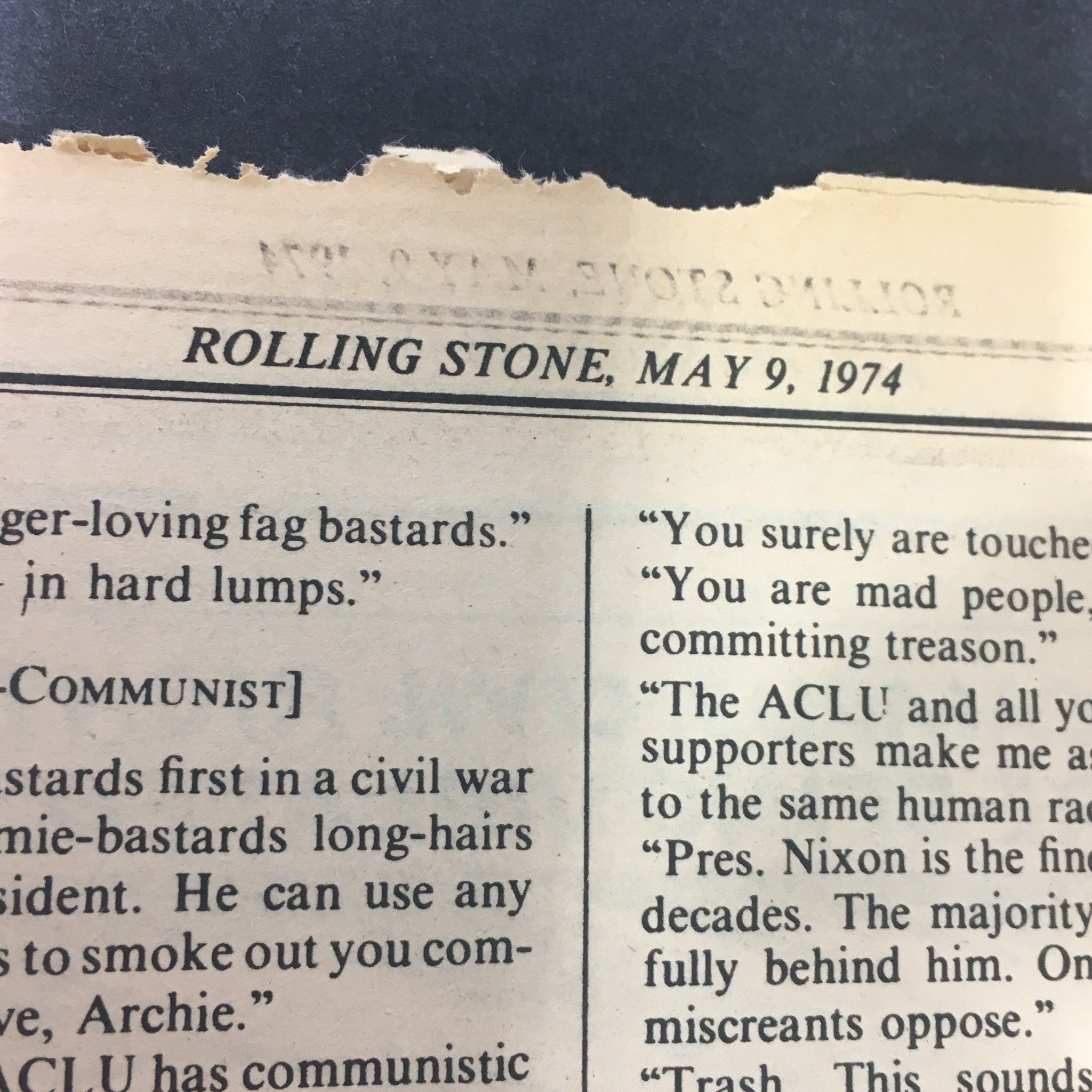 VTG Rolling Stone Magazine May 9 1974 - Paul Getty / The Stone's Movie