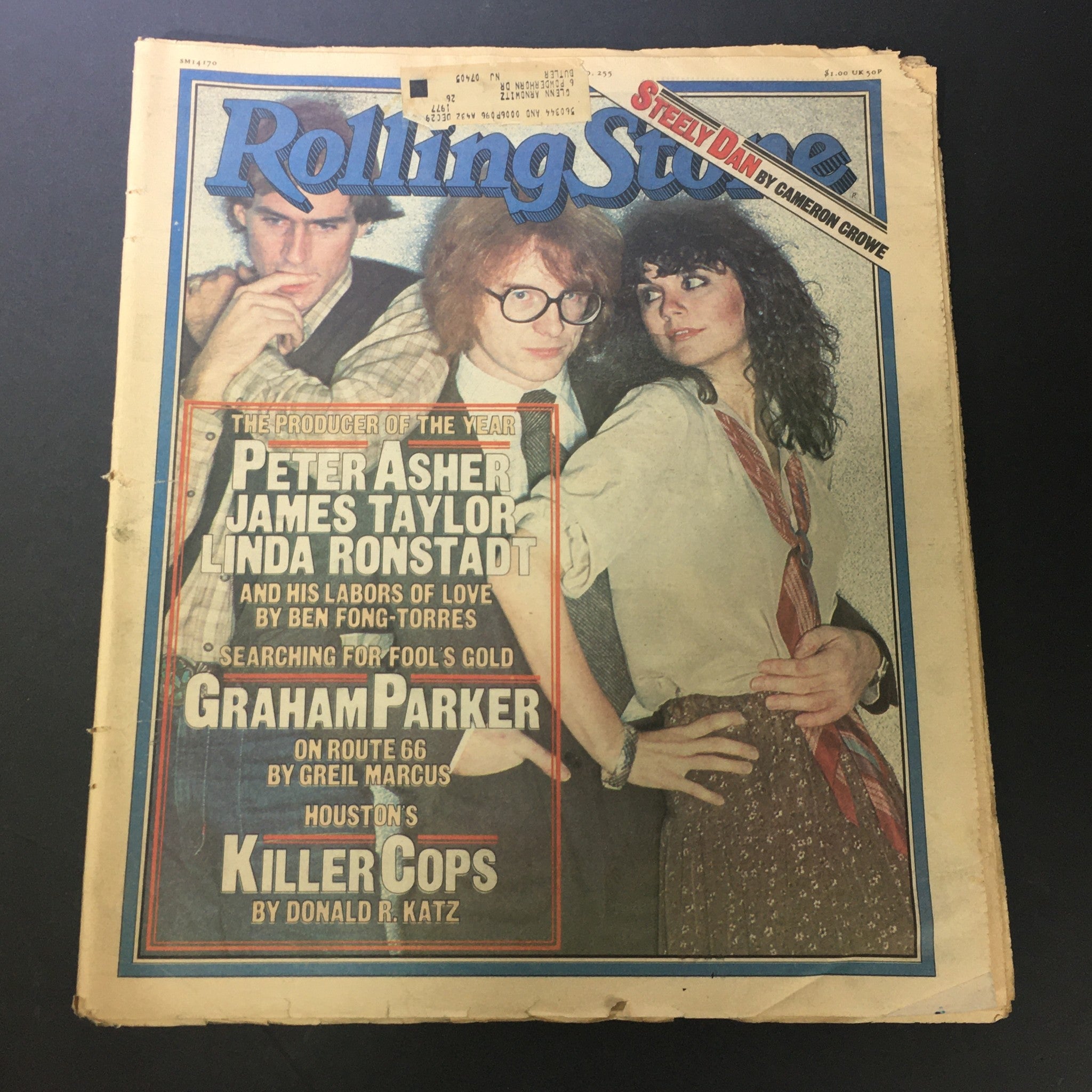 VTG Rolling Stone Magazine December 29 1977 - Peter Asher, James Taylor, Linda R