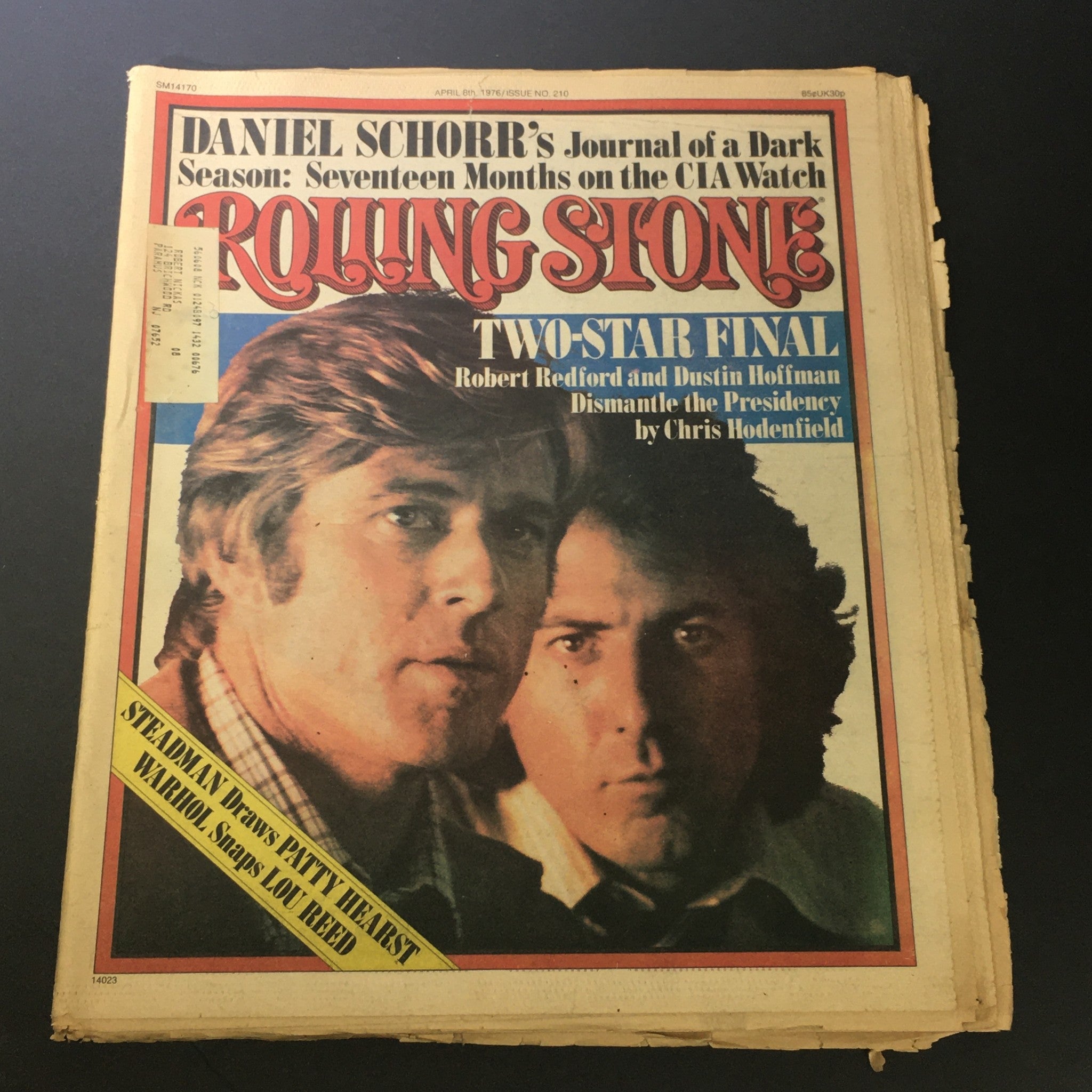 VTG Rolling Stone Magazine April 8 1976 - Robert Redford / Dustin Hoffman