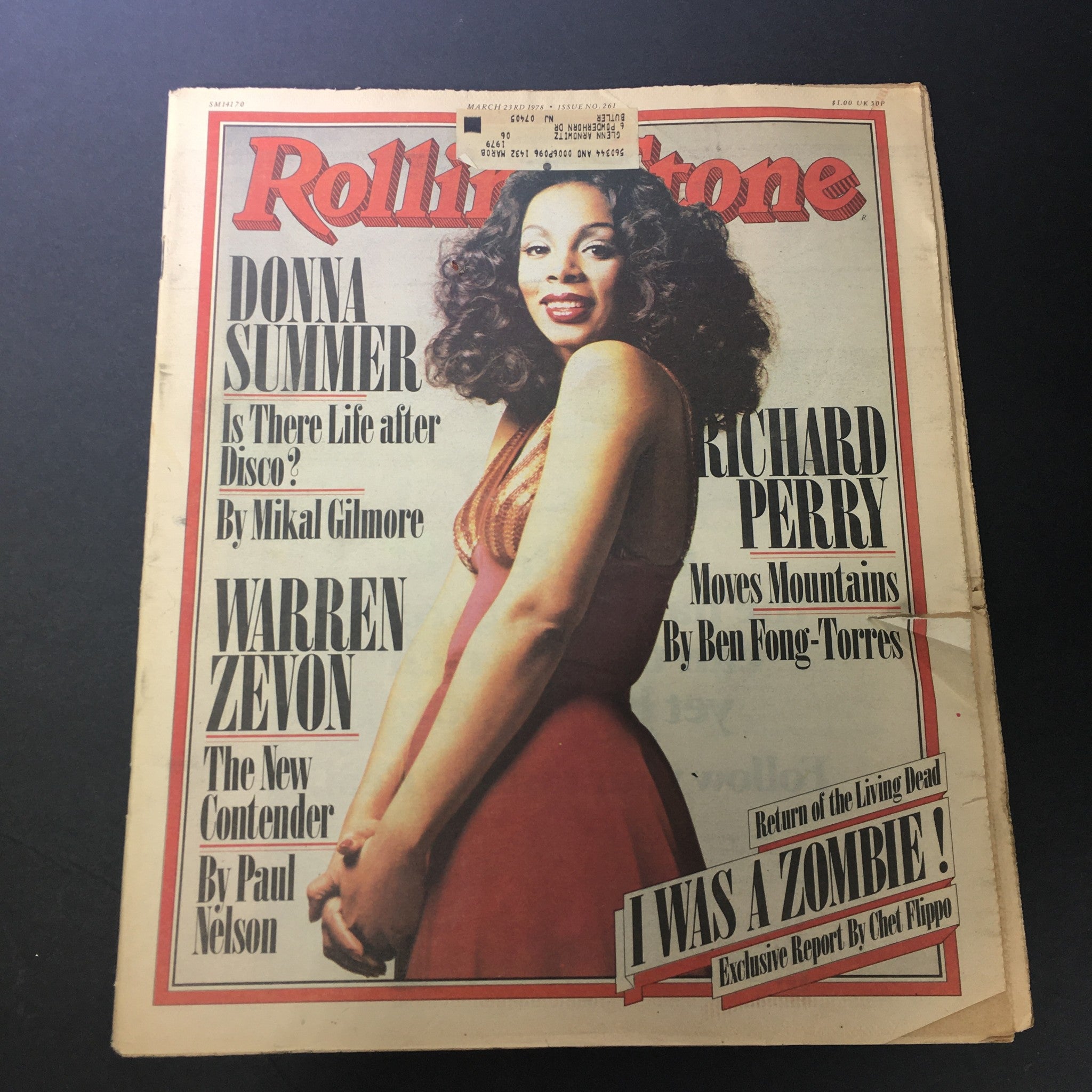 VTG Rolling Stone Magazine March 23 1978 - Donna Summer / Richard Perry