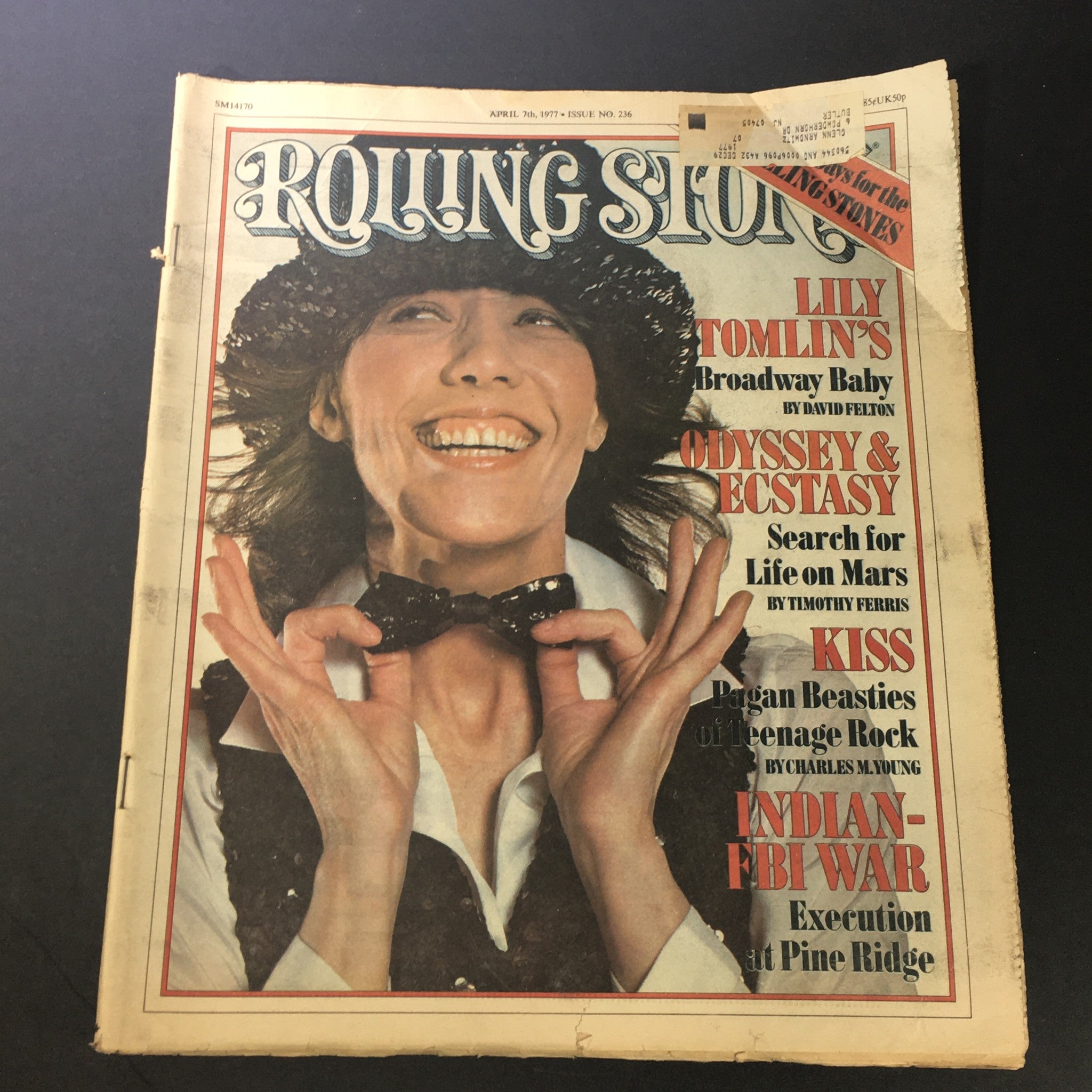 VTG Rolling Stone Magazine April 7 1977 - Lily Tomlin / Odyssey & Ecstasy