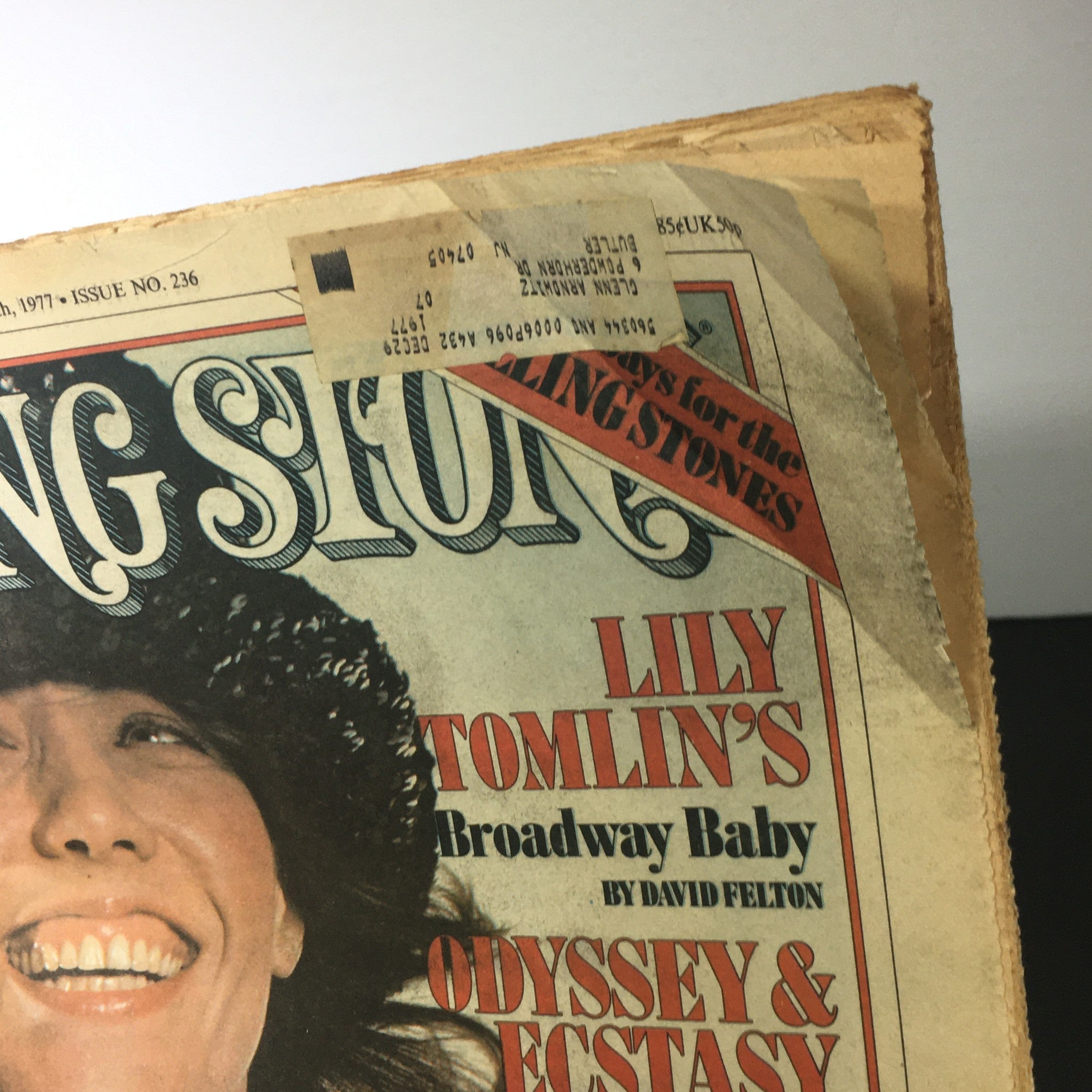 VTG Rolling Stone Magazine April 7 1977 - Lily Tomlin / Odyssey & Ecstasy