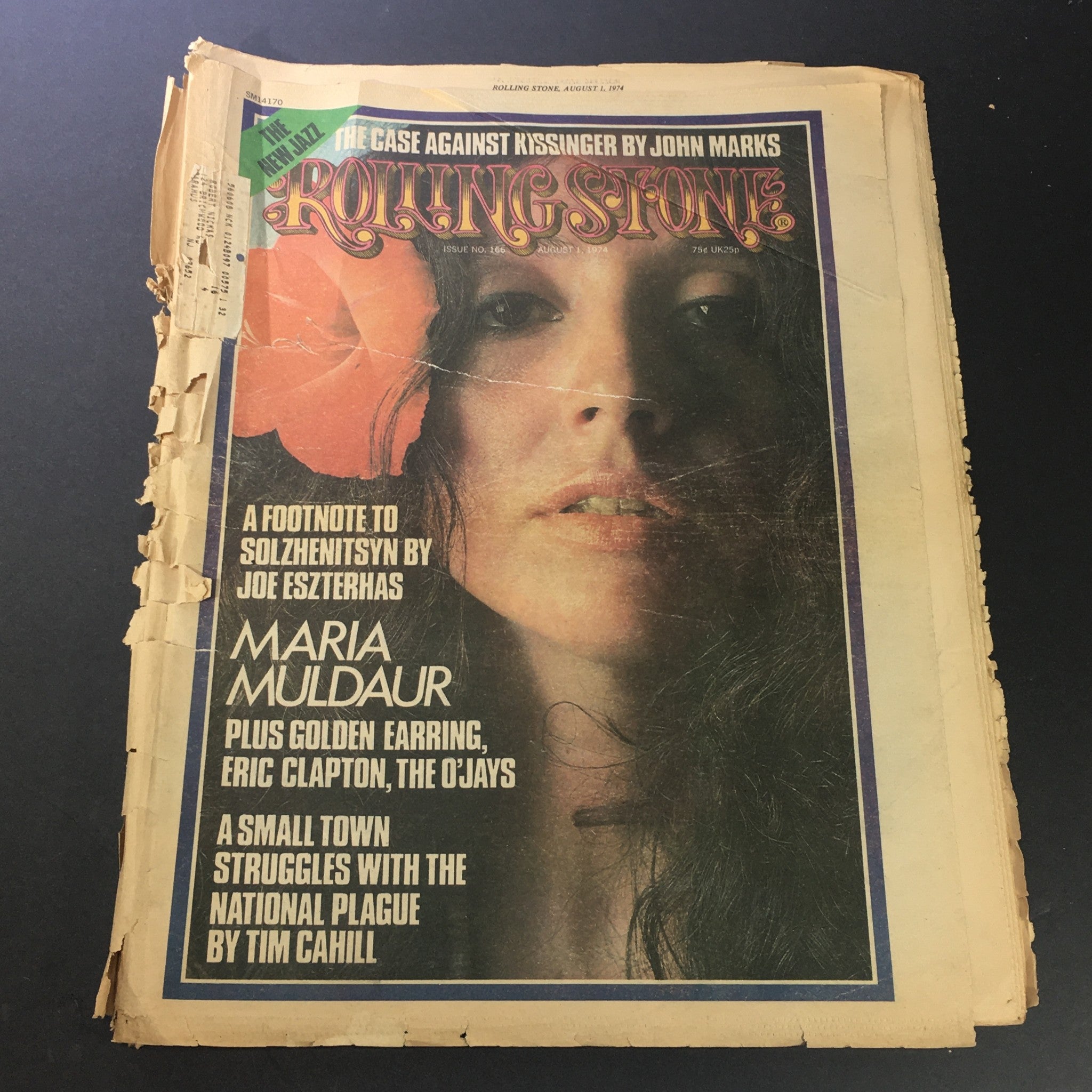 VTG Rolling Stone Magazine August 1 1974 - Maria Muldaur / Eric Clapton