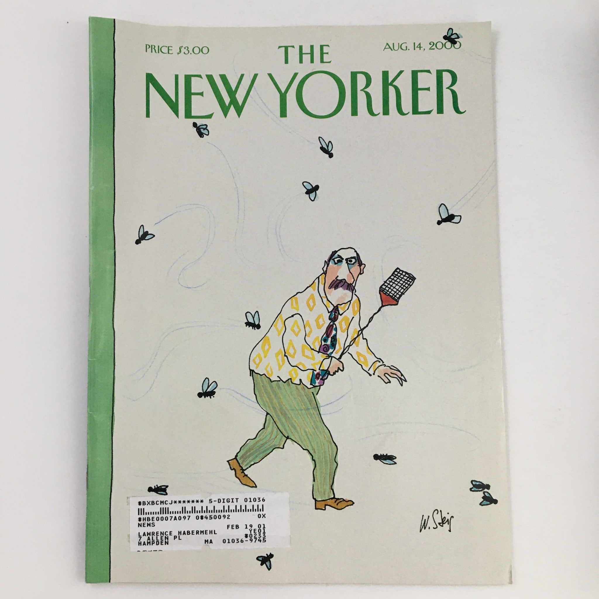 The New Yorker August 14 2000 Full Magazine Theme Cover Art by William Steig