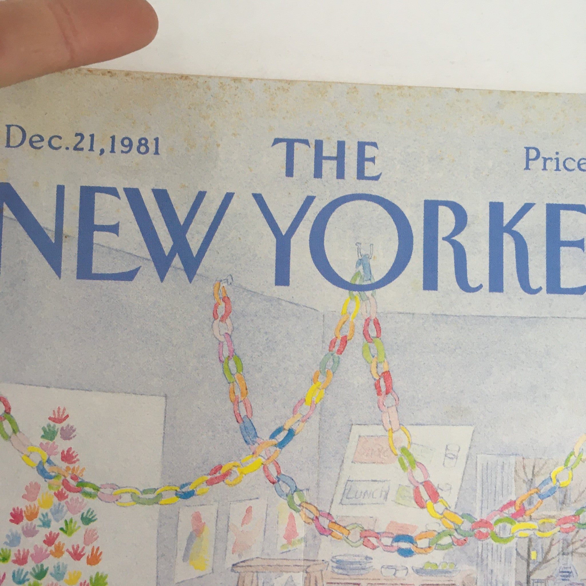 The New Yorker Magazine December 21 1981 Theme Art Cover Charles Martin No Label