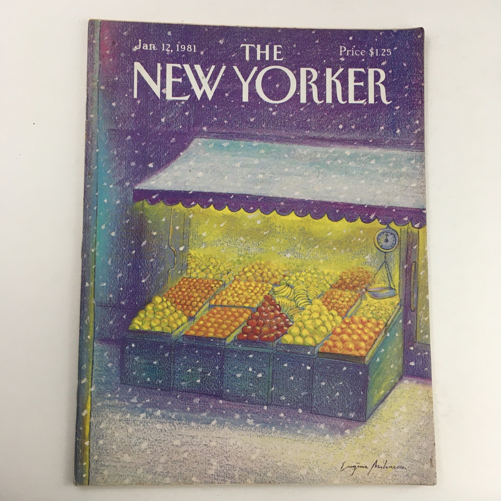 The New Yorker Magazine January 12 1981 Theme Art Cover Eugene Mihaesco No Label