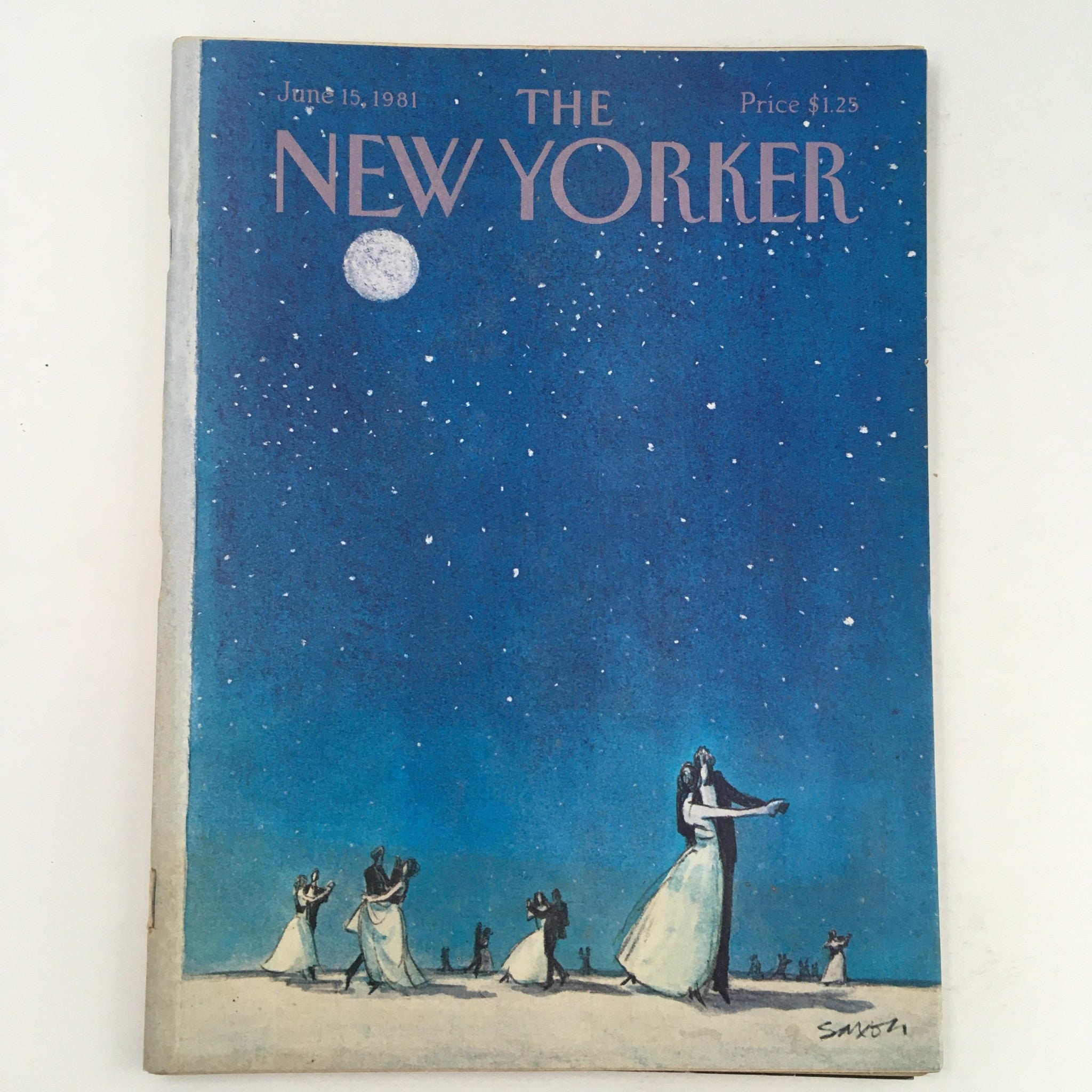 The New Yorker Magazine June 15 1981 Theme Art Cover by Charles Saxon No Label