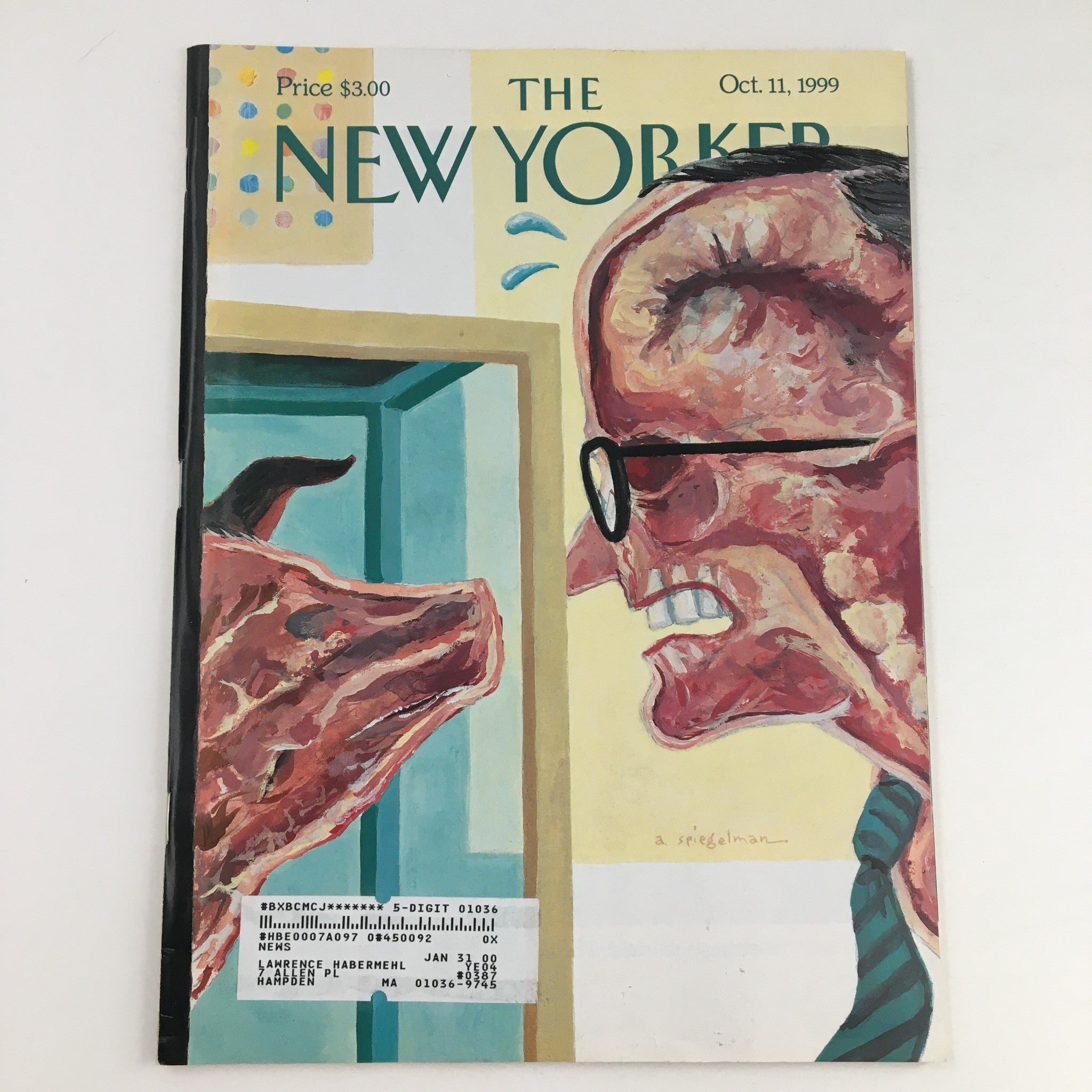 The New Yorker Magazine October 11 1999 Theme Art Cover by Art Spiegelman