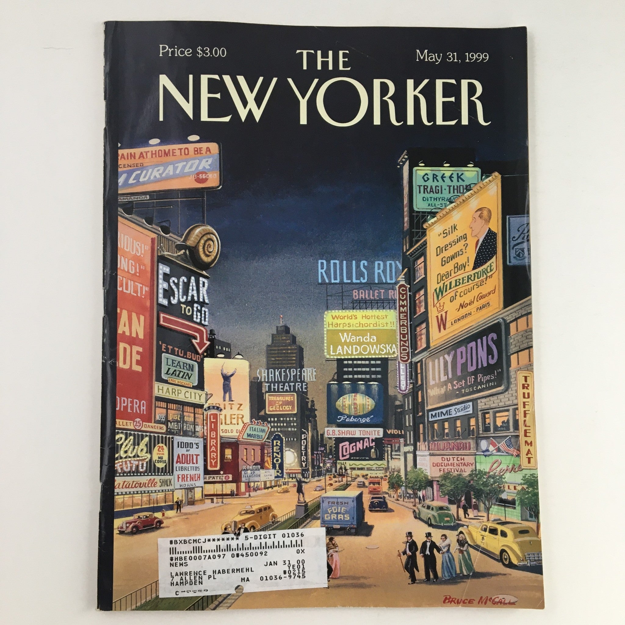 The New Yorker Magazine May 31 1999 Theme Art Cover by Bruce McCall