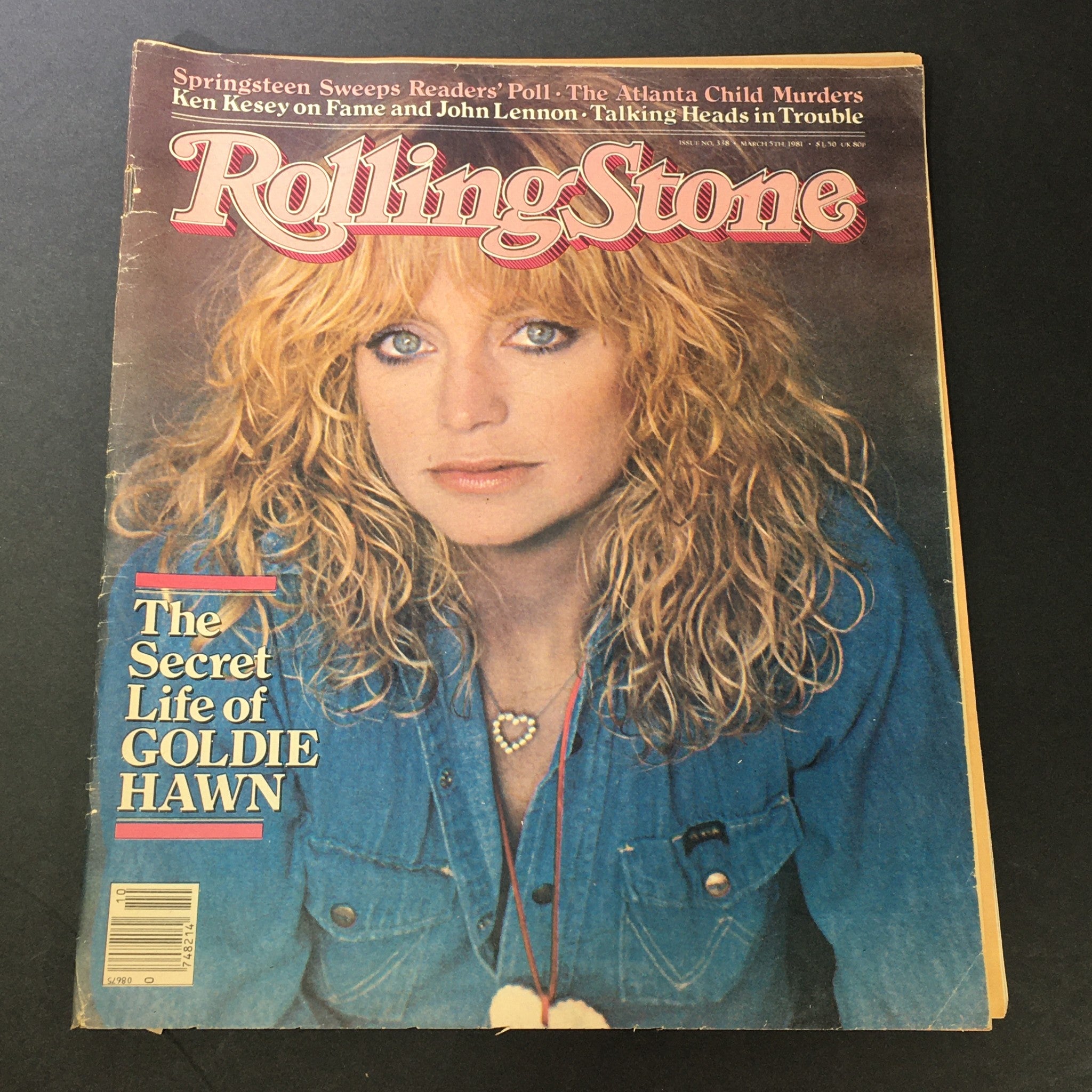 VTG Rolling Stone Magazine March 5 1981 - Goldie Hawn / Newsstand