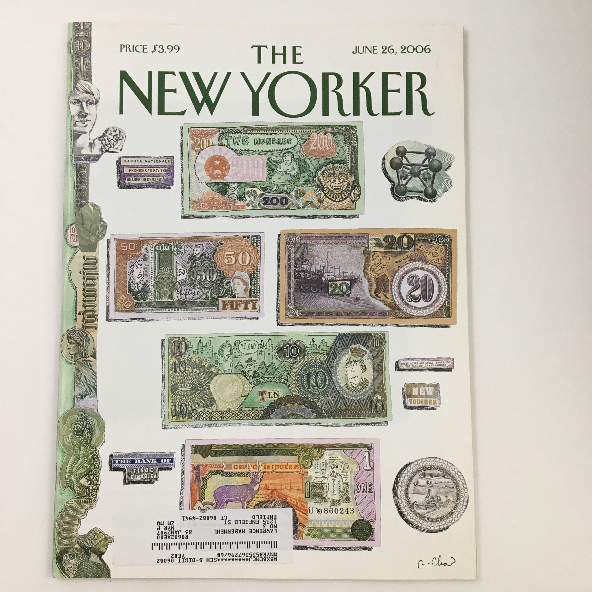 The New Yorker June 26 2006 Full Magazine Theme Cover Art by Roz Chast VG