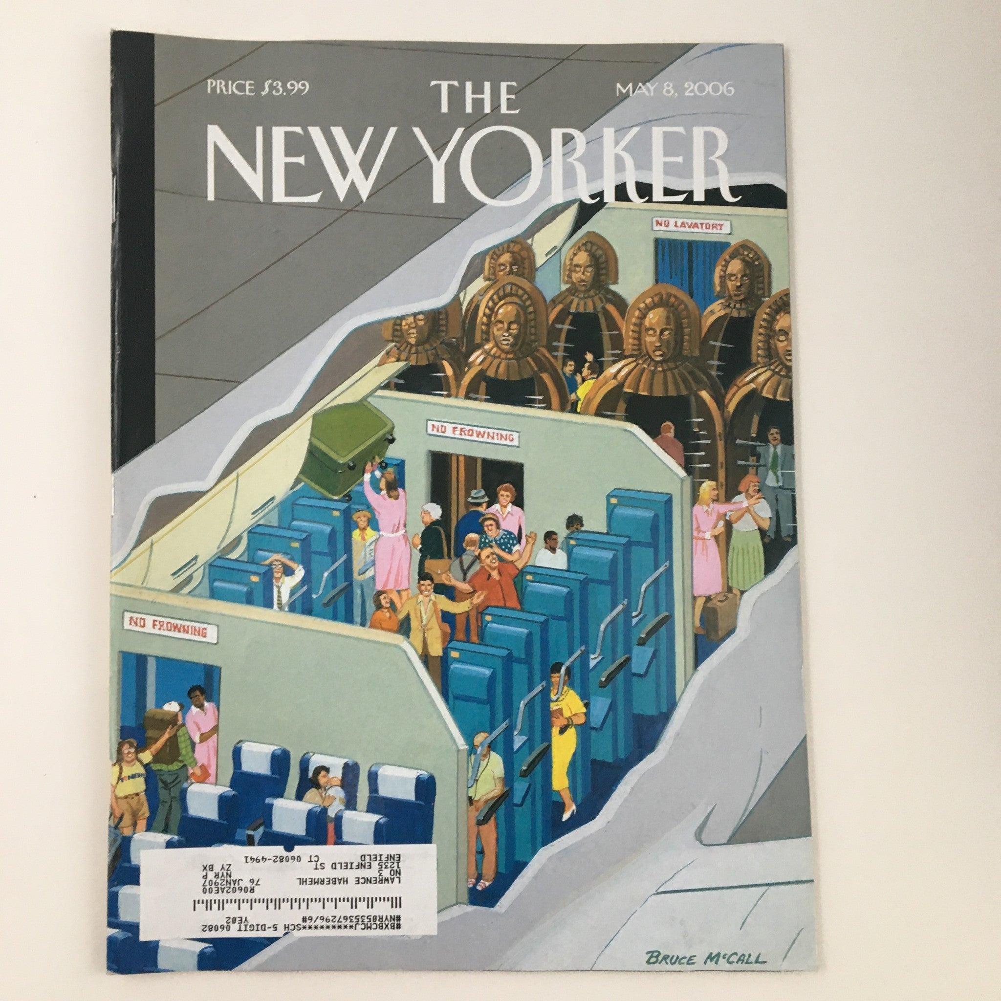 The New Yorker May 8 2006 Full Magazine Theme Cover Art by Bruce McCall VG