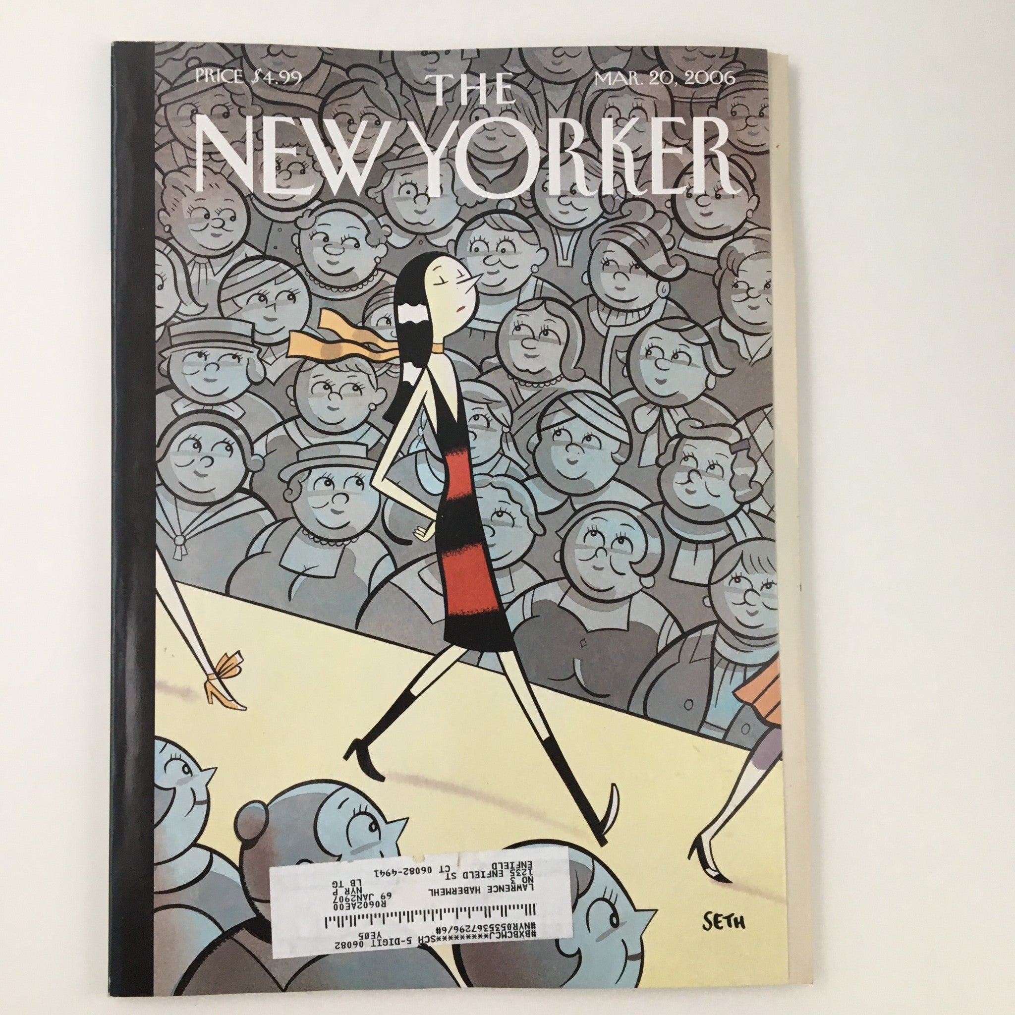 The New Yorker March 20 2006 Full Magazine Theme Cover Art by Seth VG