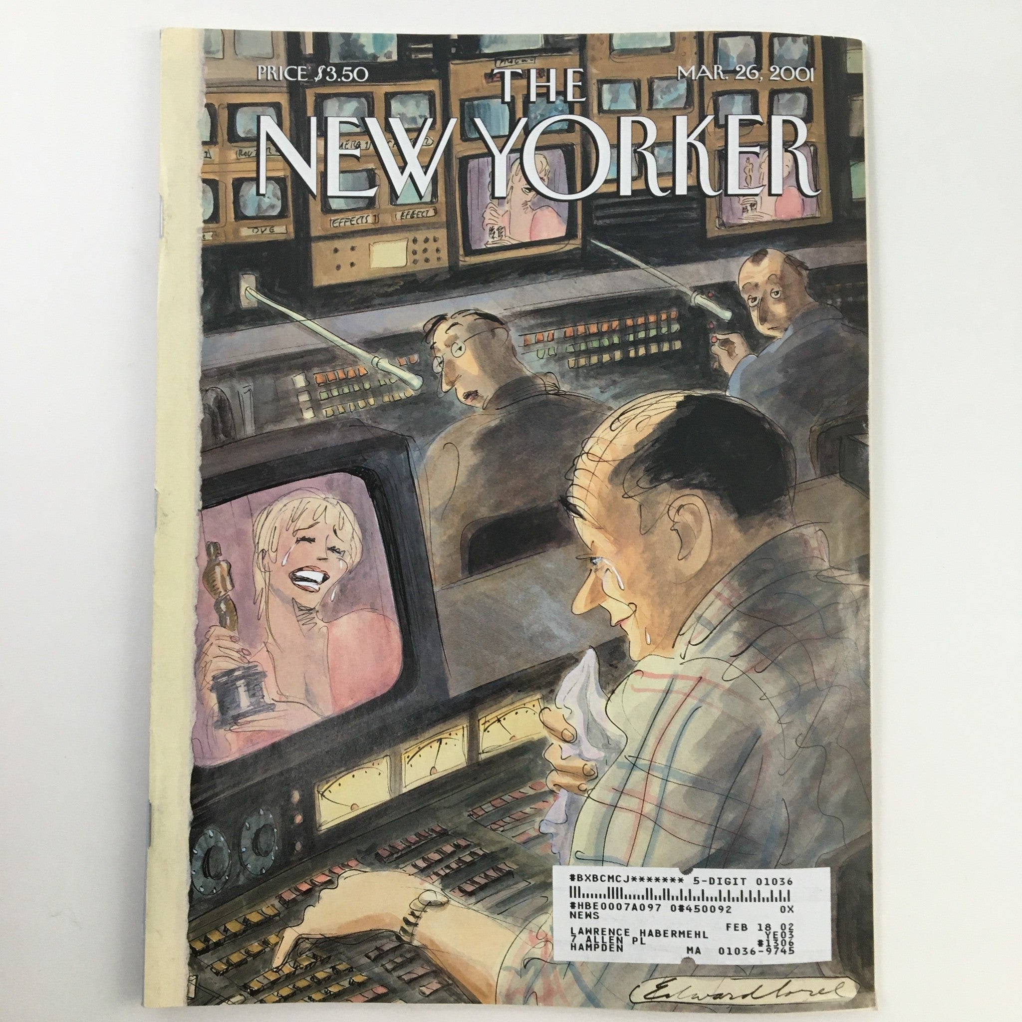 The New Yorker March 26 2006 Full Magazine Theme Cover Art by Edward Sorel