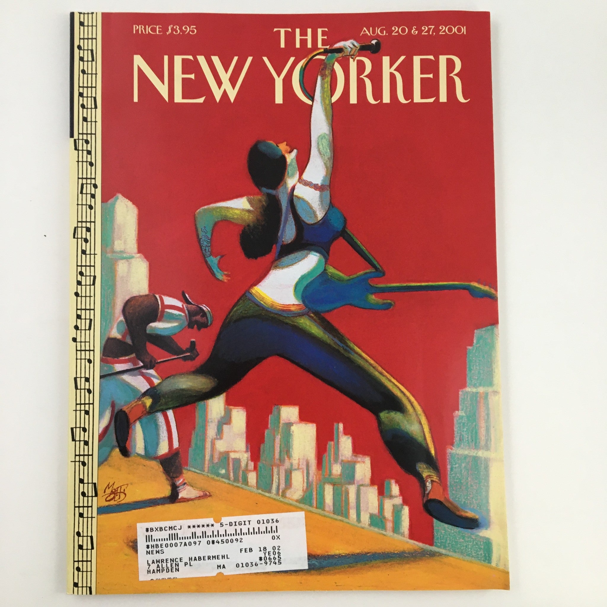 The New Yorker August 20 2001 Full Magazine Theme Cover Art by Lorenzo Mattotti