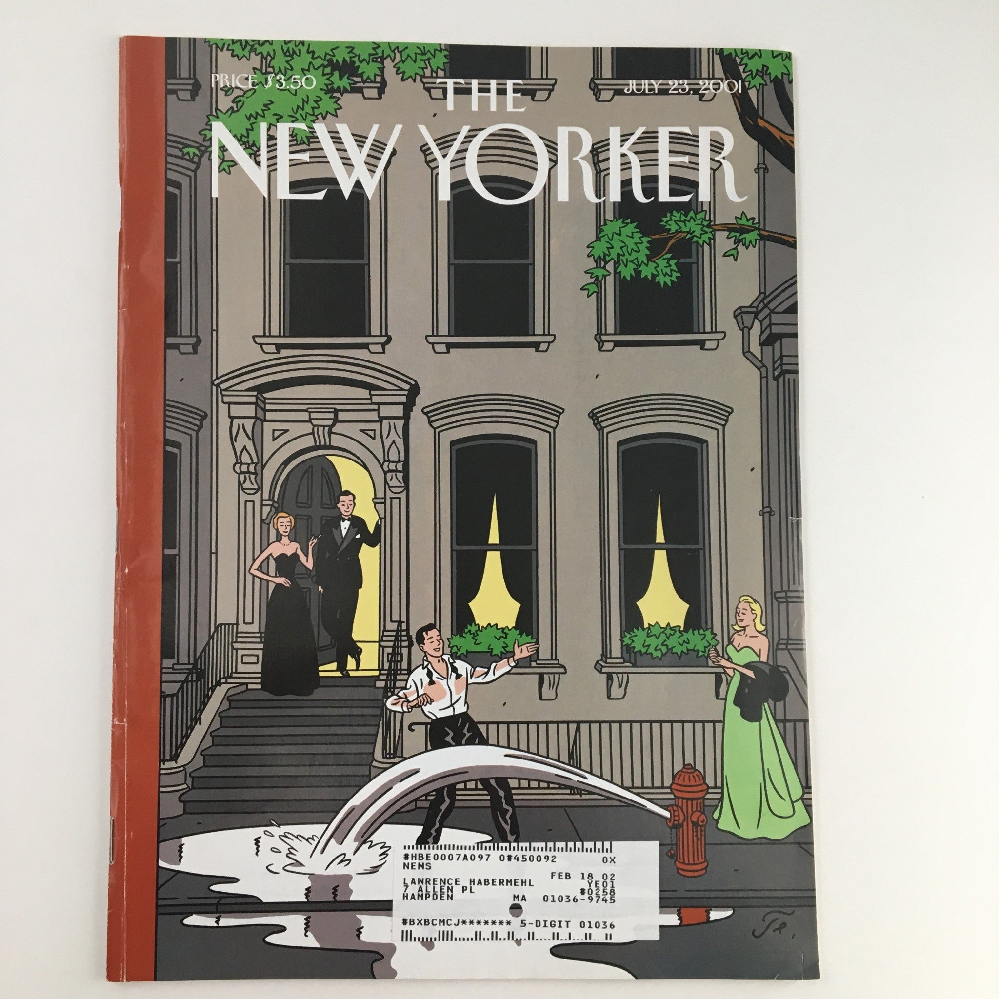 The New Yorker July 23 2001 Full Magazine Theme Cover Art by Jean-Claude Floc'h