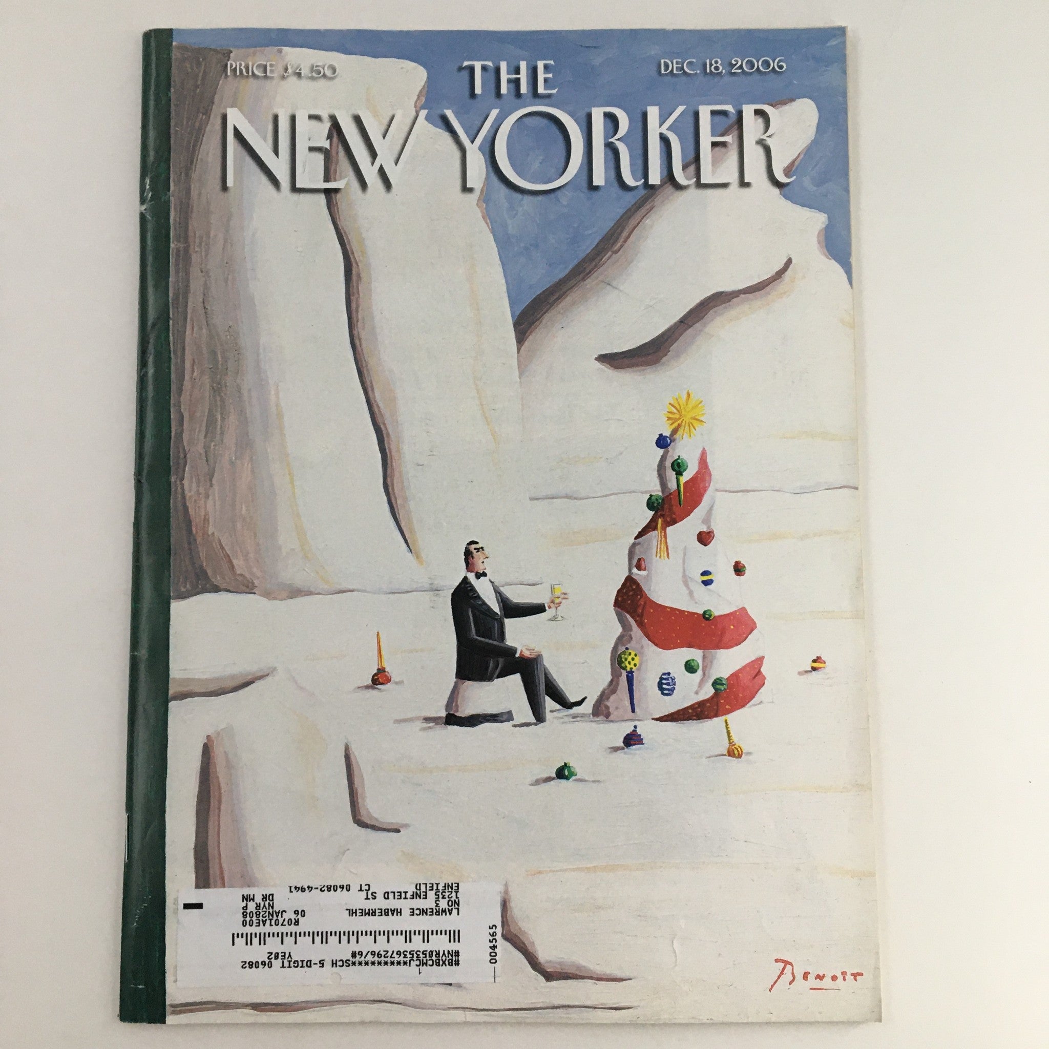 The New Yorker Magazine December 18 2006 Theme Art Cover by Benoit van Innis