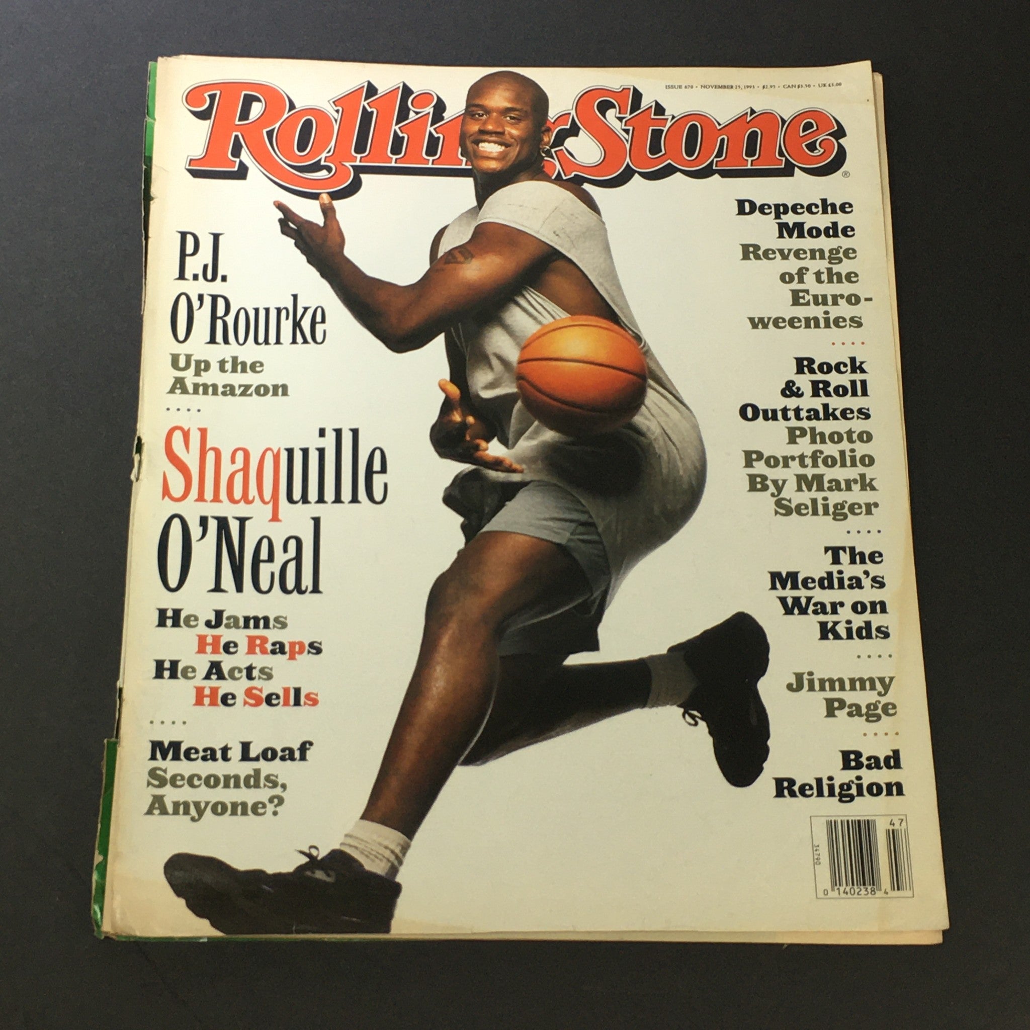 VTG Rolling Stone Magazine November 25 1993 - Shaquille O'Neal / P.J. O'Rourke