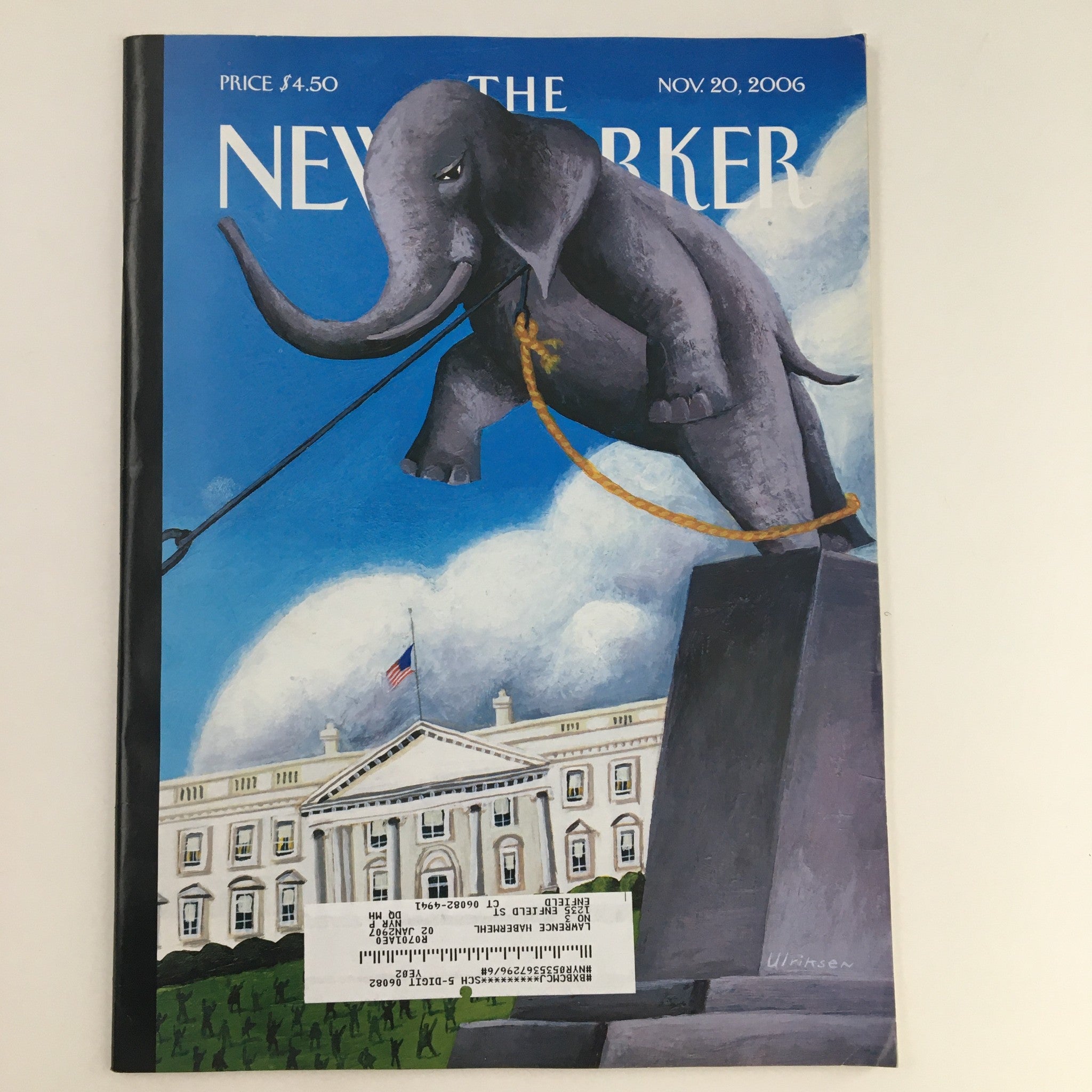 The New Yorker Magazine November 20 2006 Theme Art Cover by Mark Ulriksen