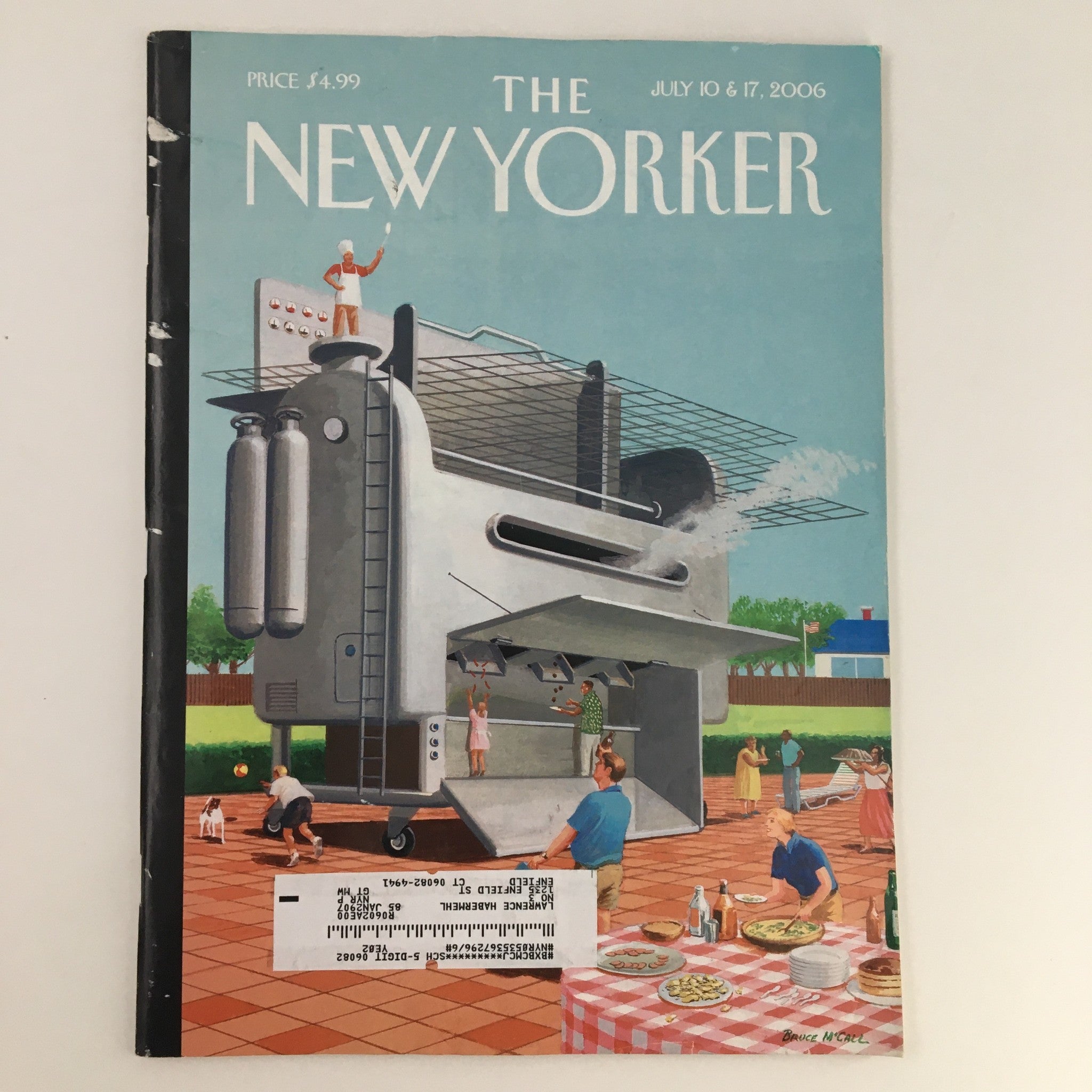 The New Yorker Magazine July 10 2006 Theme Art Cover by Bruce McCall