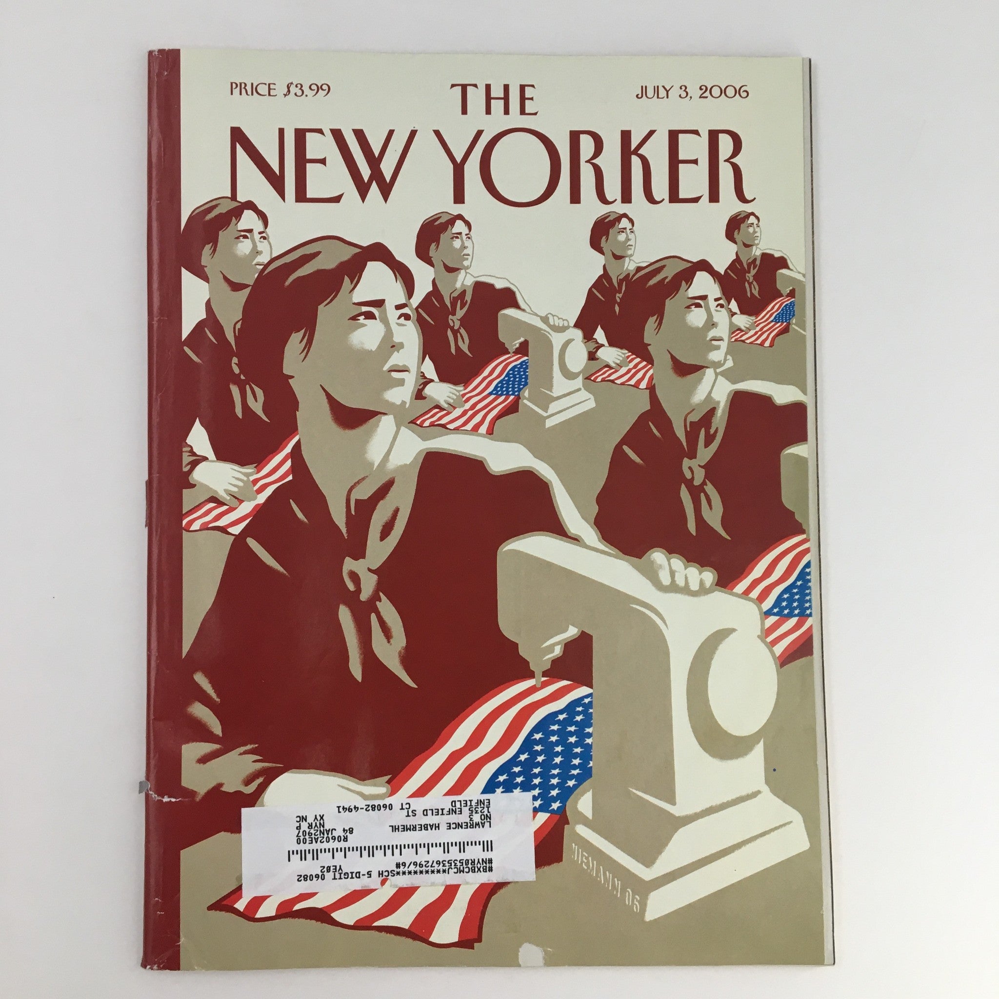 The New Yorker Magazine July 3 2006 Theme Art Cover by Christoph Niemann