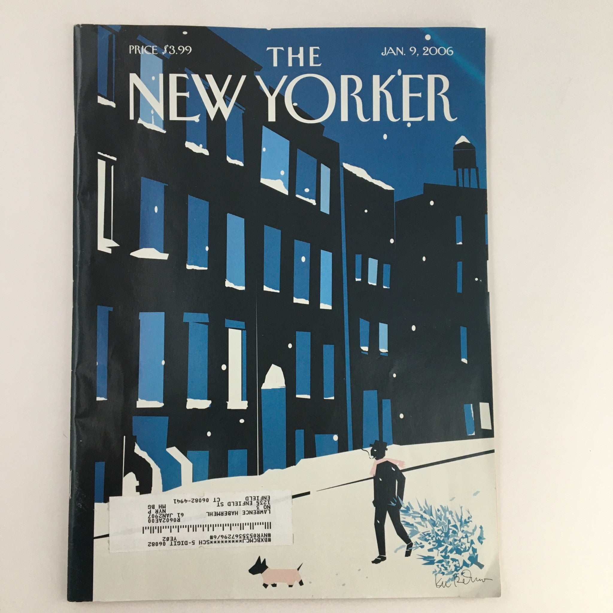 The New Yorker Magazine January 9 2006 Theme Art Cover by Kim DeMarco