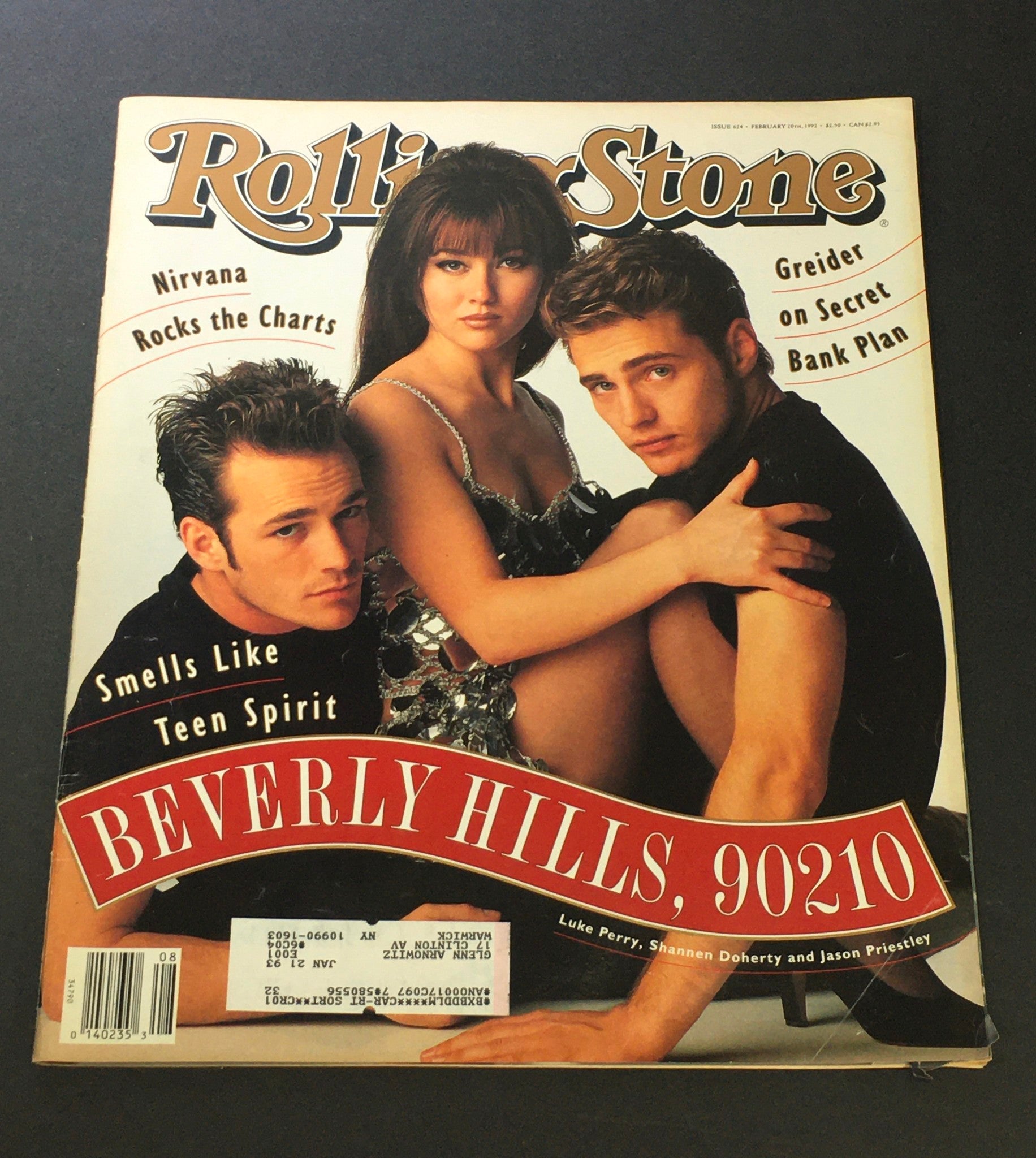 VTG Rolling Stone Magazine February 20 1992 - Luke Perry / Shannon Doherty