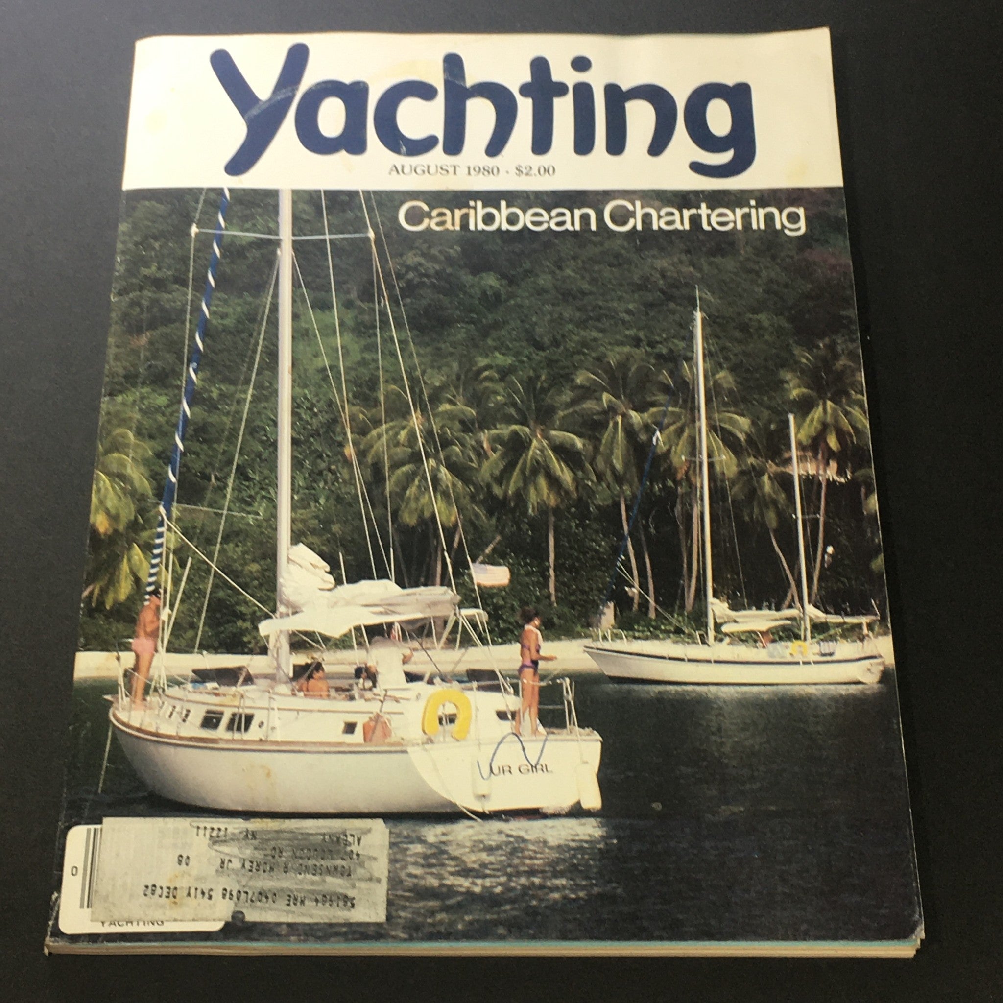 VTG Yachting Magazine August 1980 - Caribbean Chartering / Scuba and Chartering