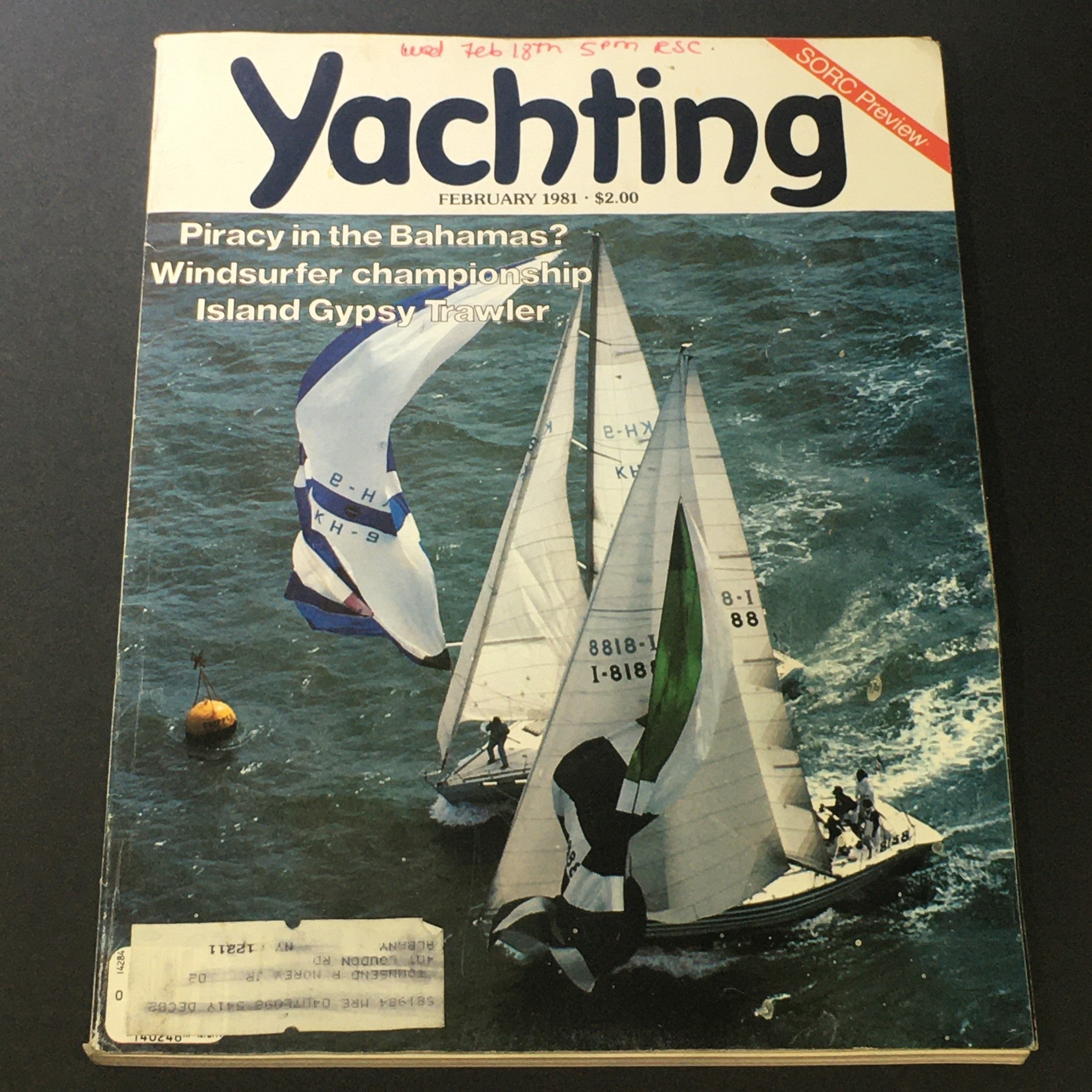 VTG Yachting Magazine February 1981 - Piracy in Bahamas / Island Gypsy Tawler