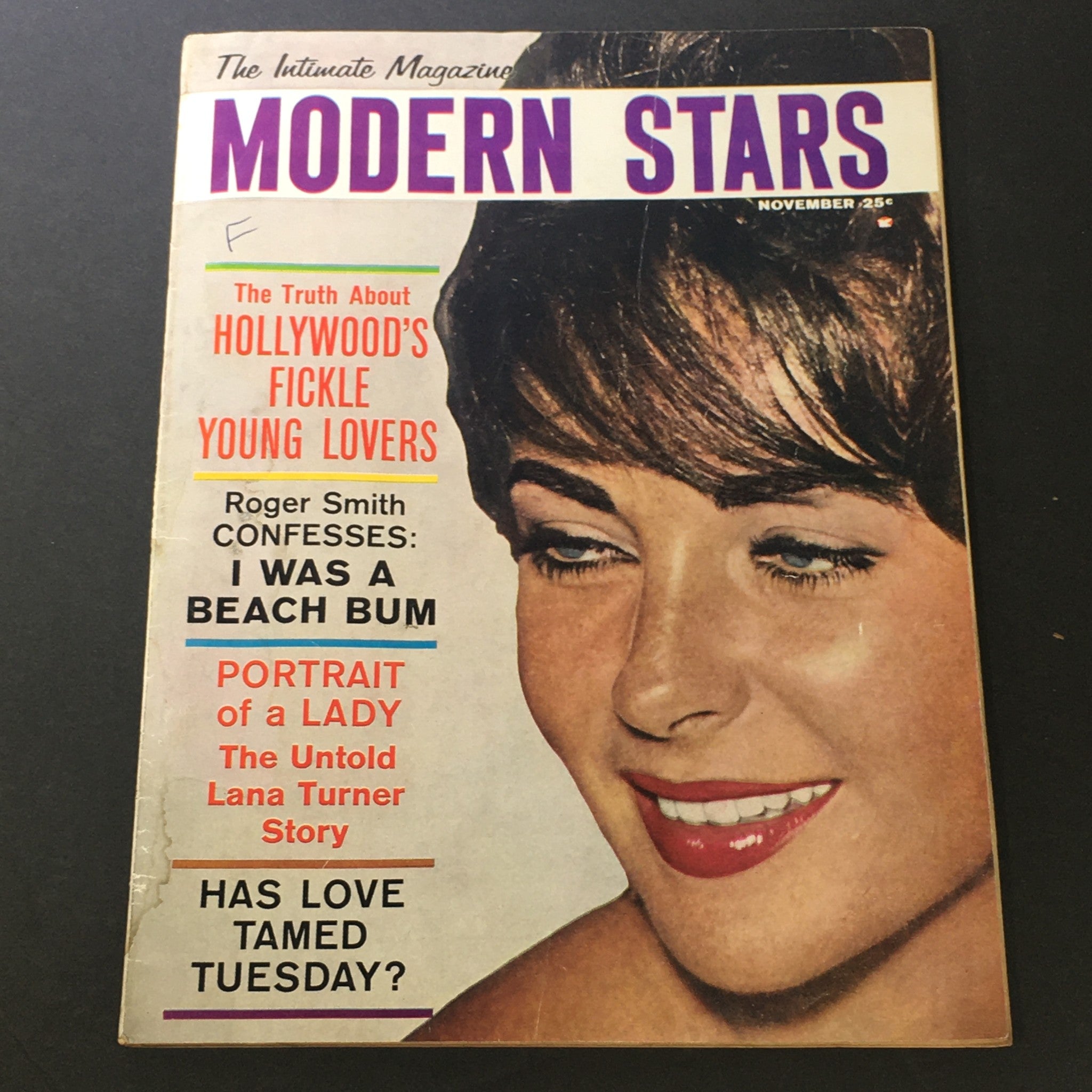 VTG The Intimate Magazine Modern Stars November 1960 - Lana Turner / Roger Smith