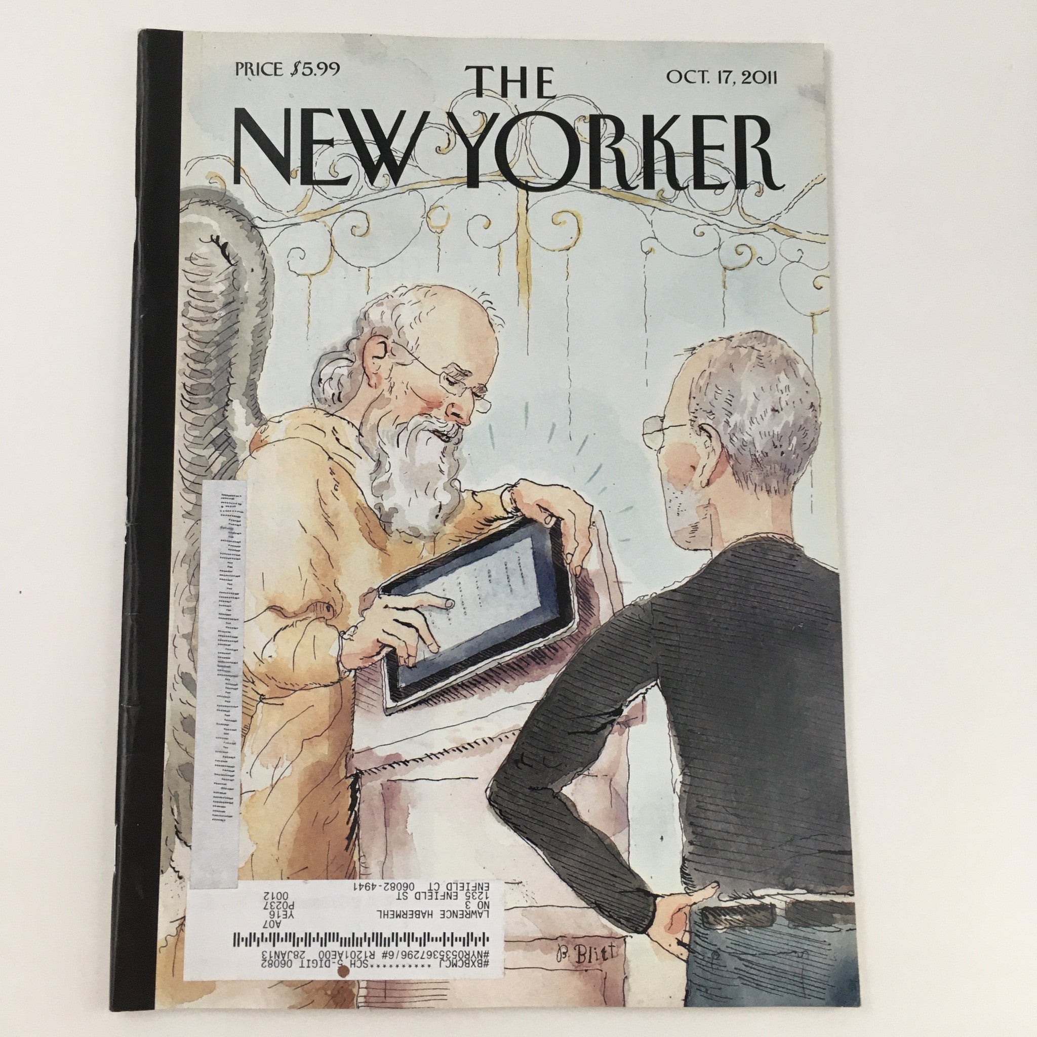 The New Yorker Magazine October 17 2011 Theme Art Cover by Barry Blitt VG