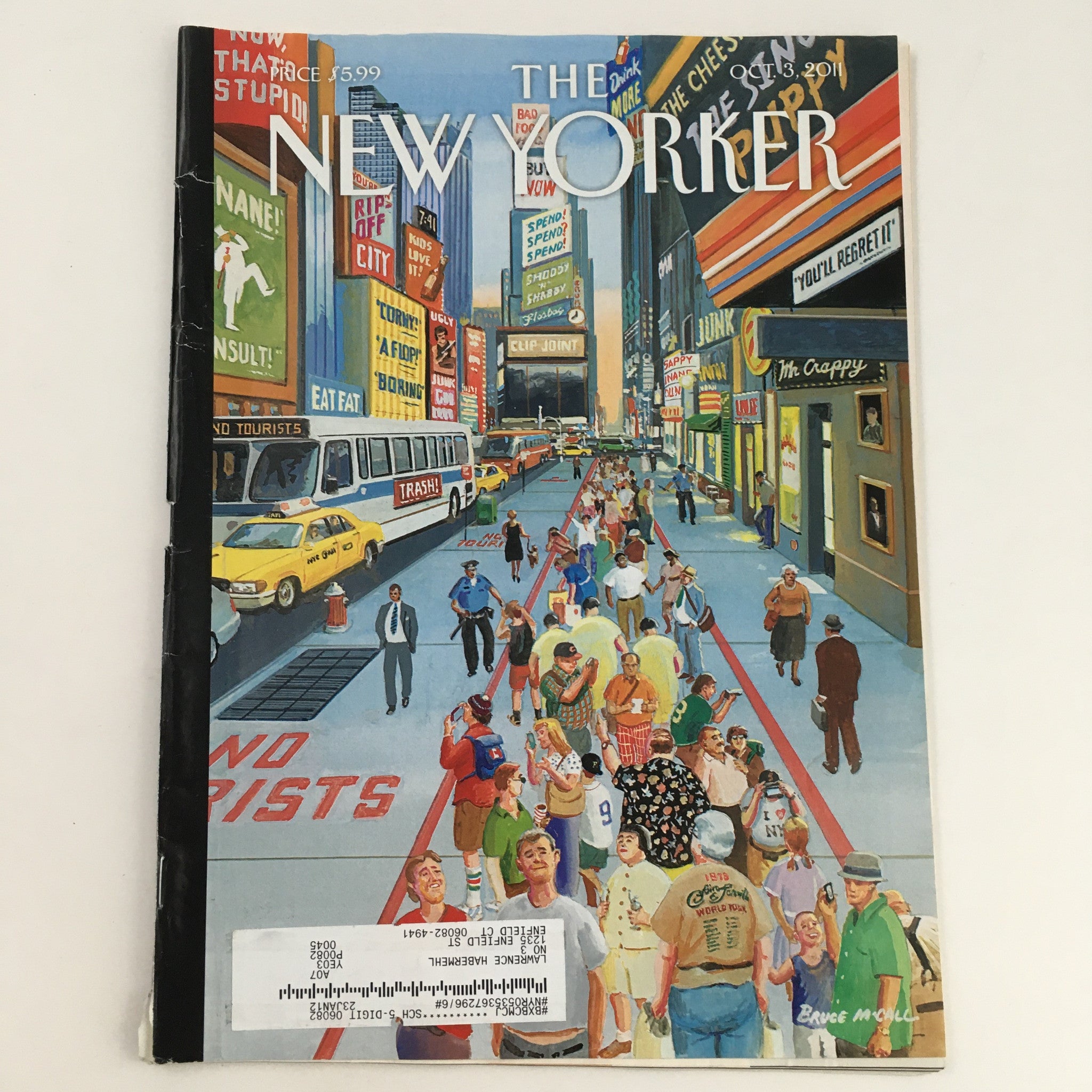 The New Yorker Magazine October 3 2011 Theme Art Cover by Bruce McCall