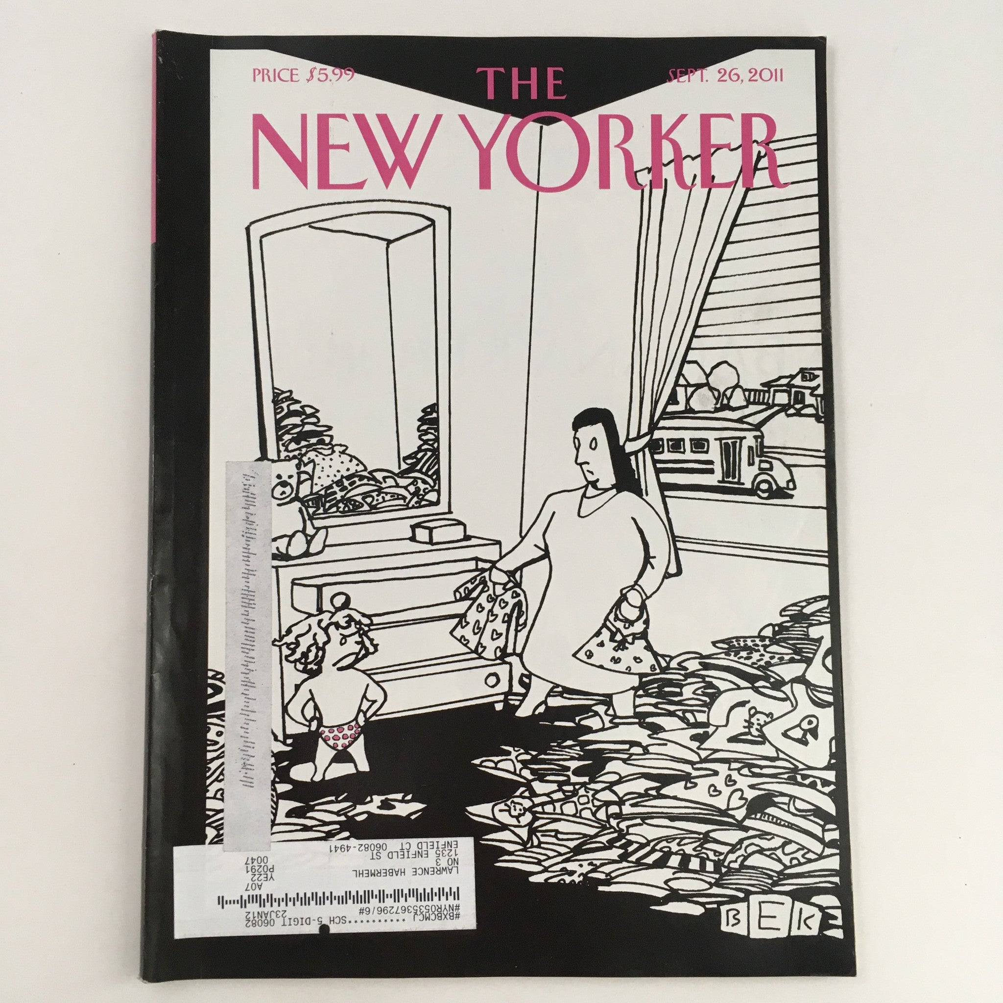 The New Yorker Magazine September 26 2011 Theme Art Cover by Bruce Eric Kaplan