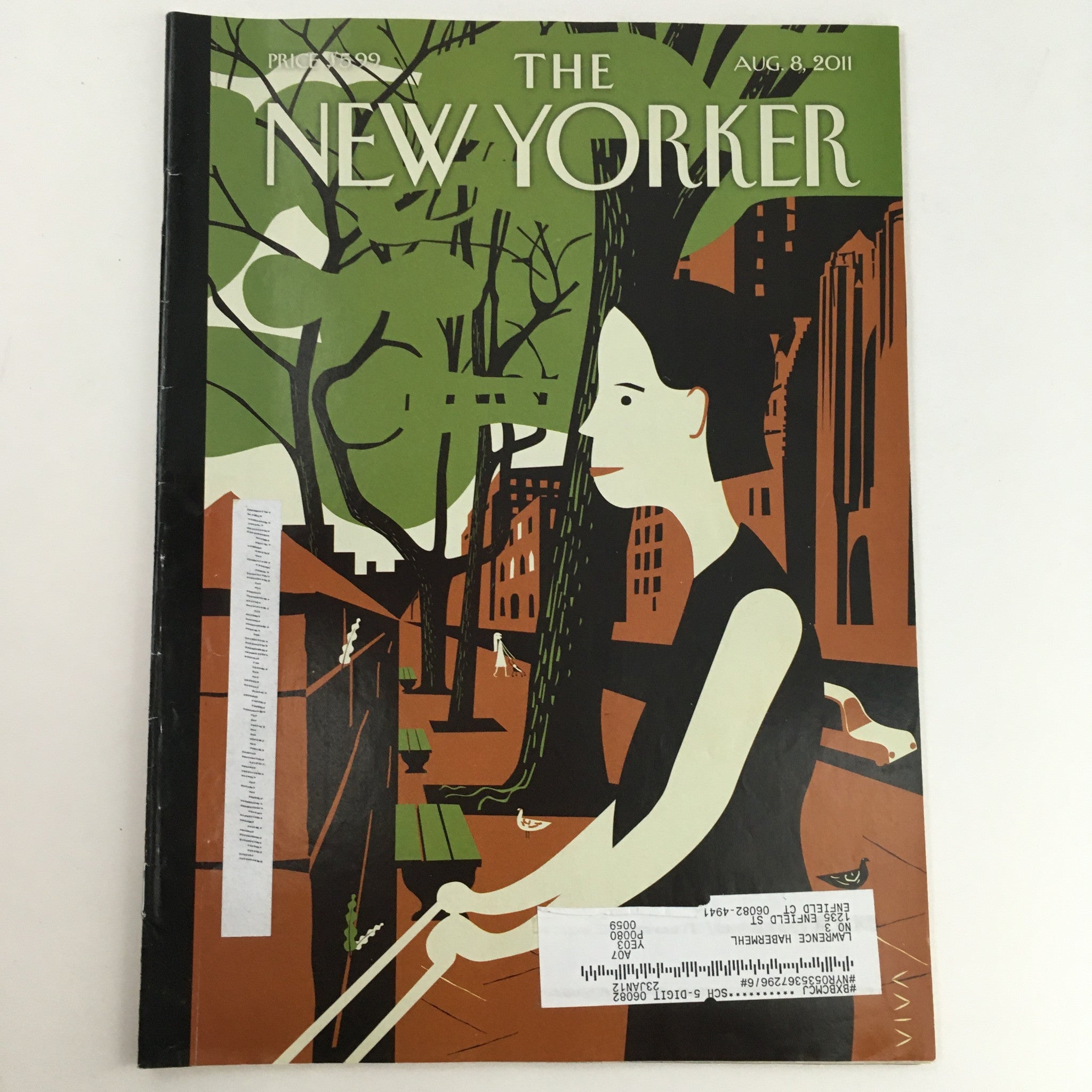 The New Yorker Magazine August 8 2011 Theme Art Cover by Frank Viva