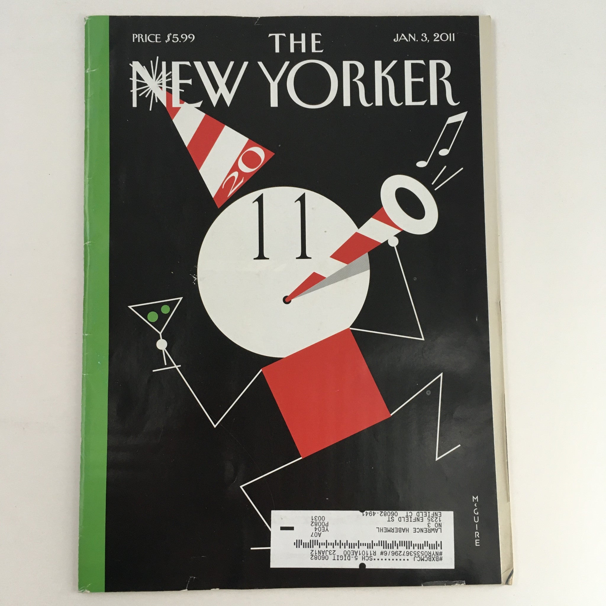 The New Yorker Magazine January 3 2011 Theme Art Cover by Richard McGuire