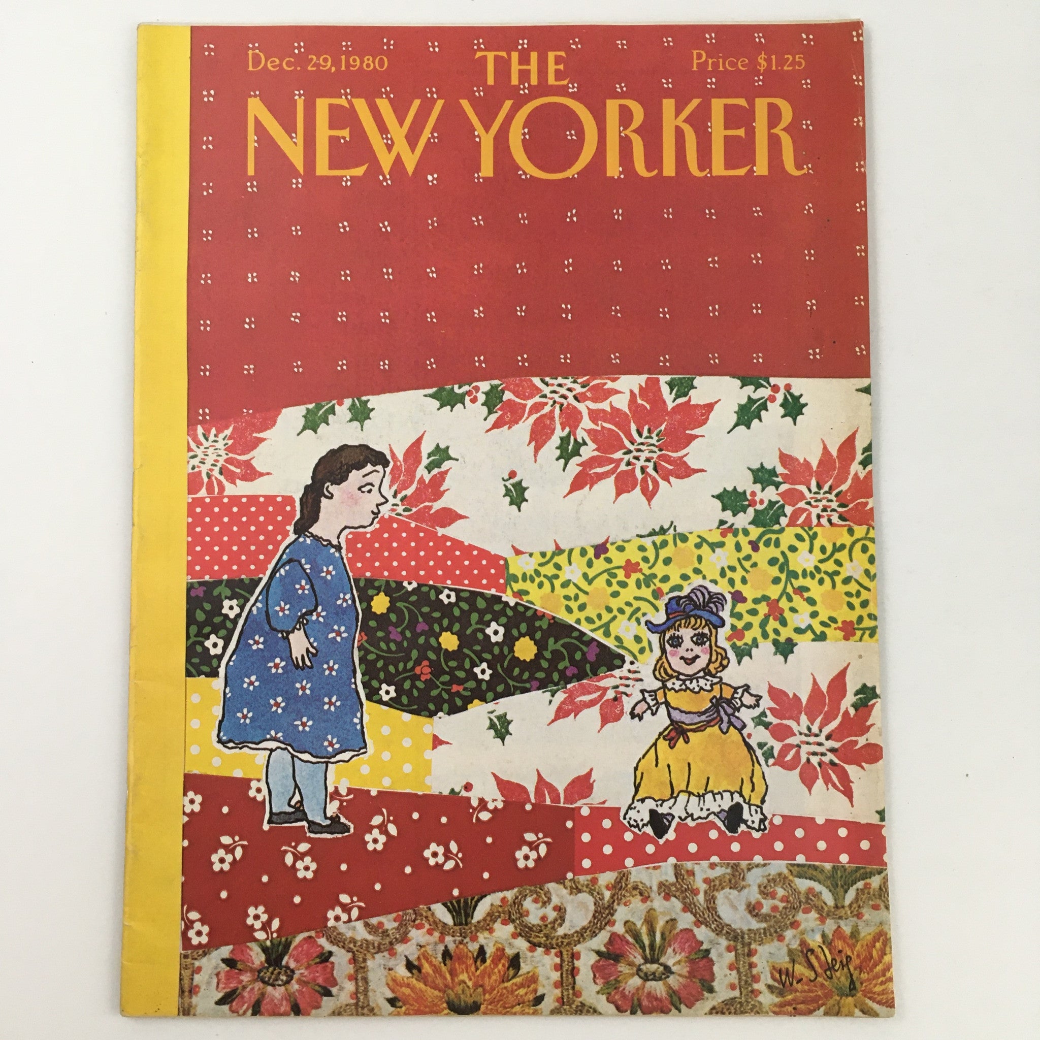 The New Yorker Magazine December 29 1980 Theme Art Cover by William Steig VG