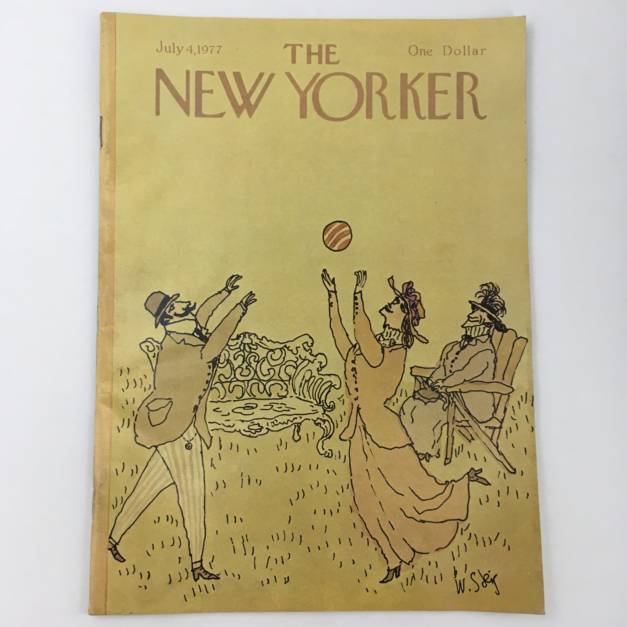 The New Yorker Magazine July 4 1977 Theme Art Cover by William Steig No Label VG