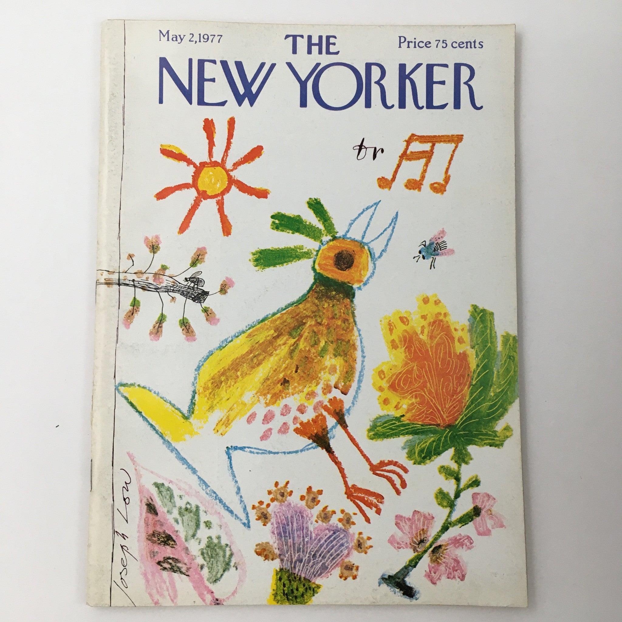 The New Yorker Magazine May 2 1977 Theme Art Cover by Joseph Low No Label VG