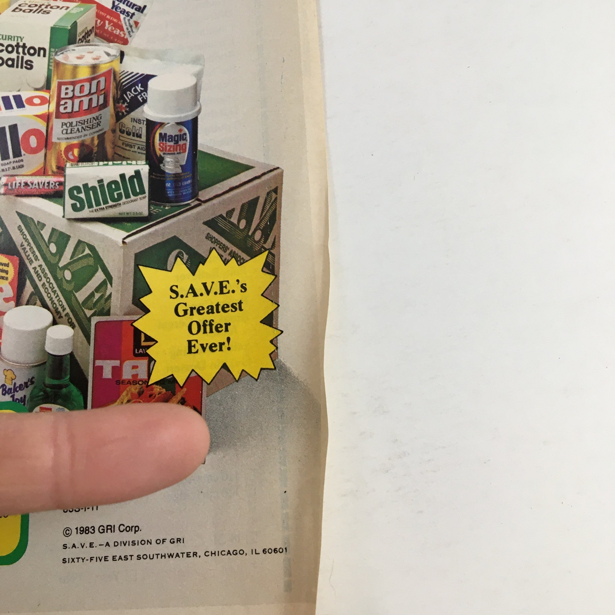 1983 Save Money-Back Offer Products Circular Coupon Advertisement