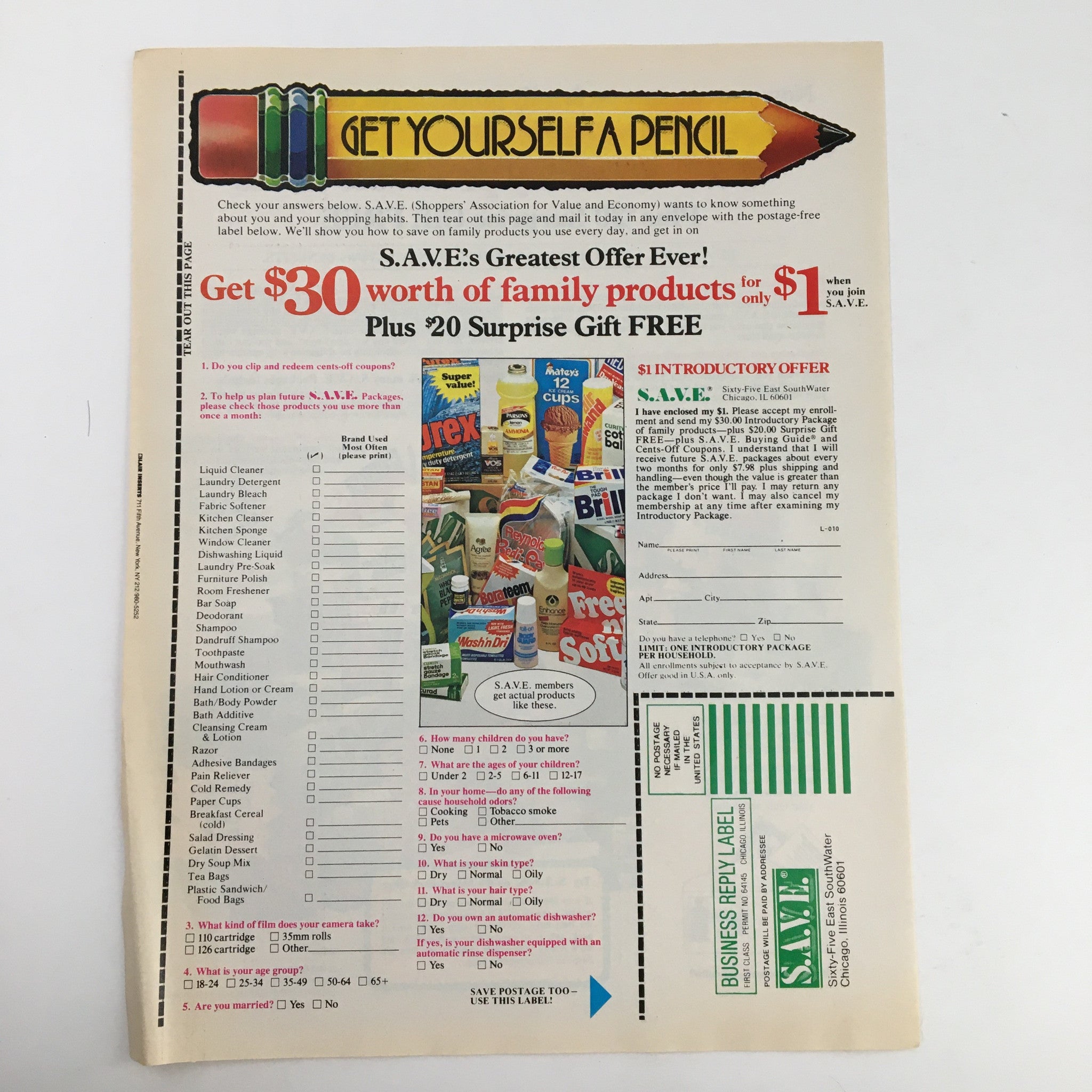 1983 Save Money-Back Offer Products Circular Coupon Advertisement