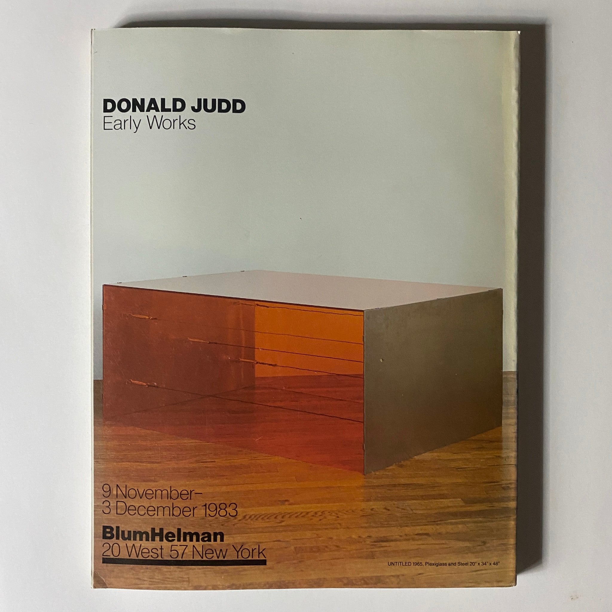 Cover of the November 1983 Art in America magazine featuring the title 'VTG Art in America Magazine November 1983 Special Section Manet' and showcasing Donald Judd's early works, including an image of his artwork exhibited at BlumHelman, New York.