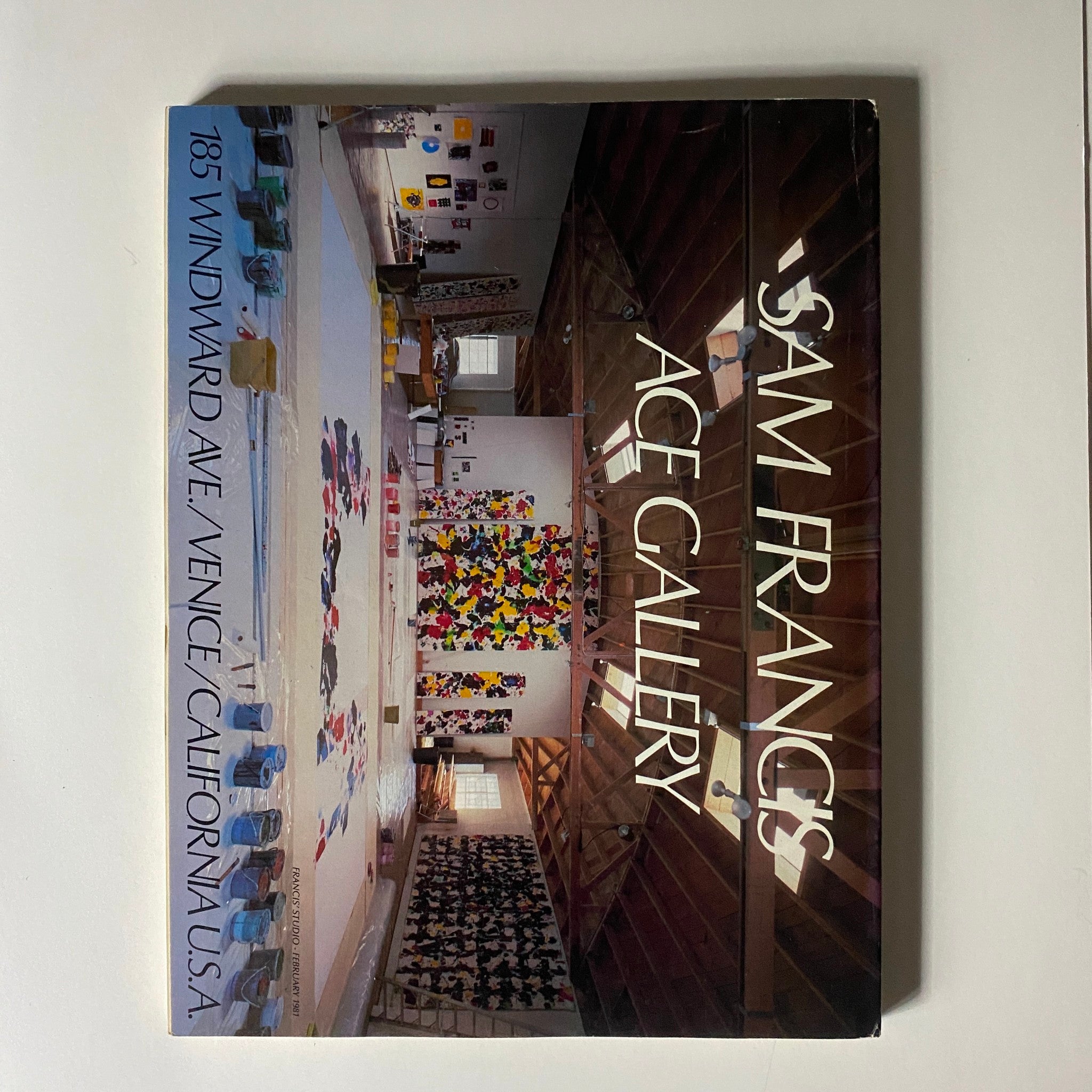 Cover image of VTG Art in America Magazine, April 1981 featuring the title 'Sam Francis Ace Gallery'. The image showcases a vibrant art space with colorful artworks displayed on the walls, highlighting contemporary art culture.