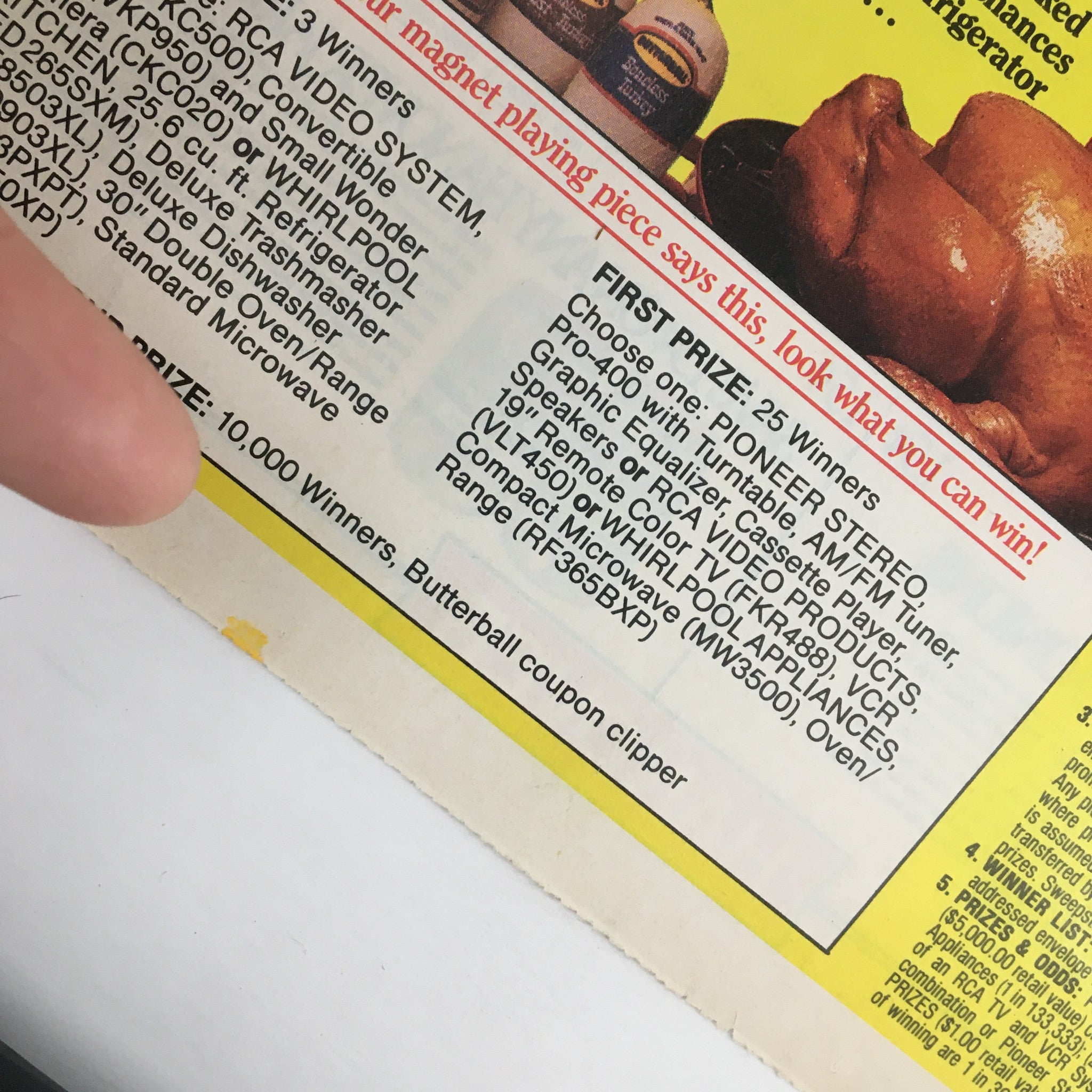 1986 Hanover Brands Cookbook Circular Coupon Advertisement