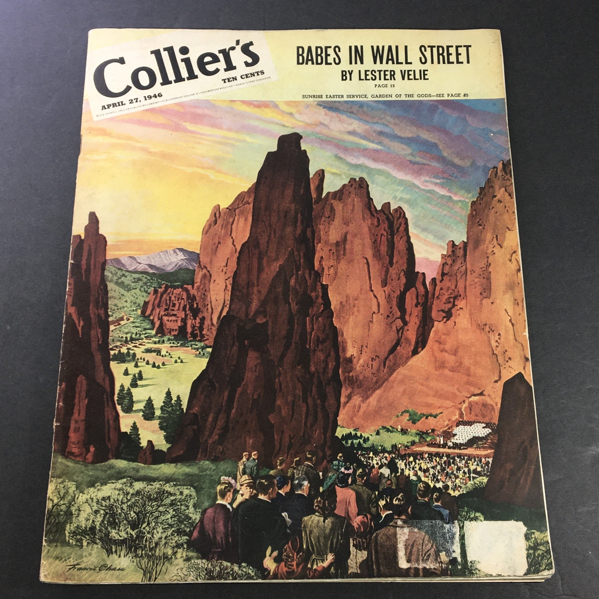 VTG Collier's Magazine April 27 1946 Babes in Wall Street by Lester Velie