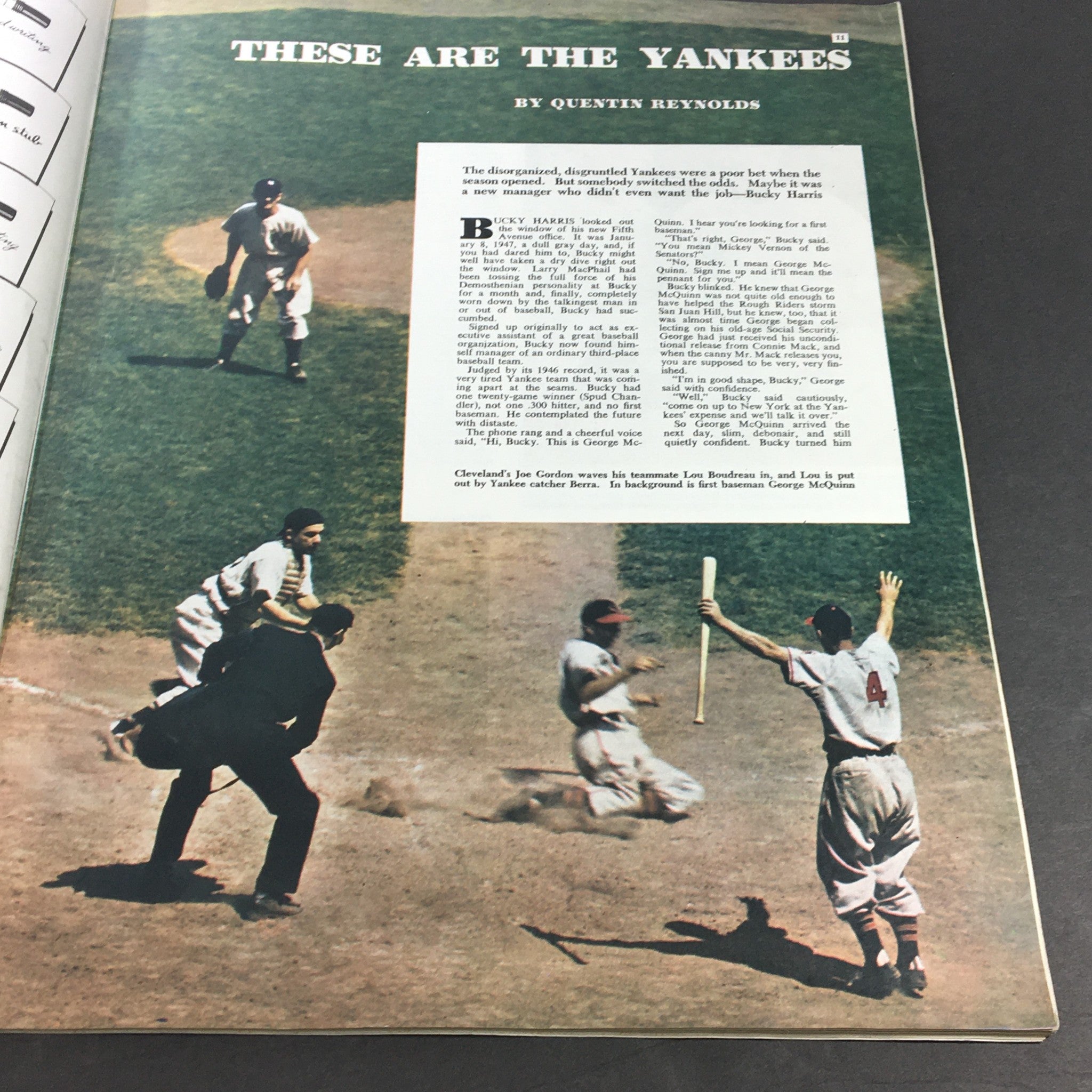 VTG Collier's Magazine October 4 1947 From The Morgenthau Diaries, Bucky Harris