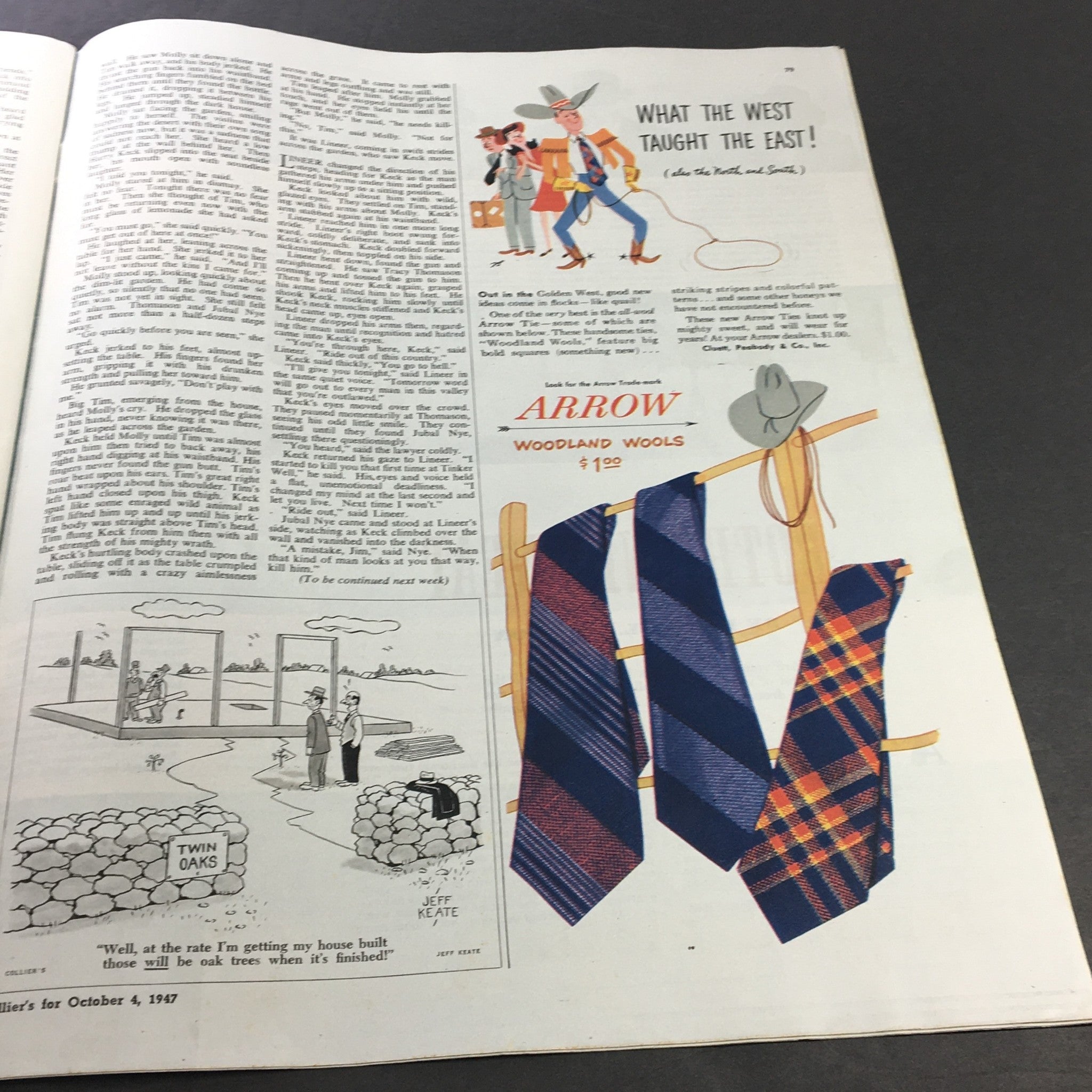 VTG Collier's Magazine October 4 1947 From The Morgenthau Diaries, Bucky Harris