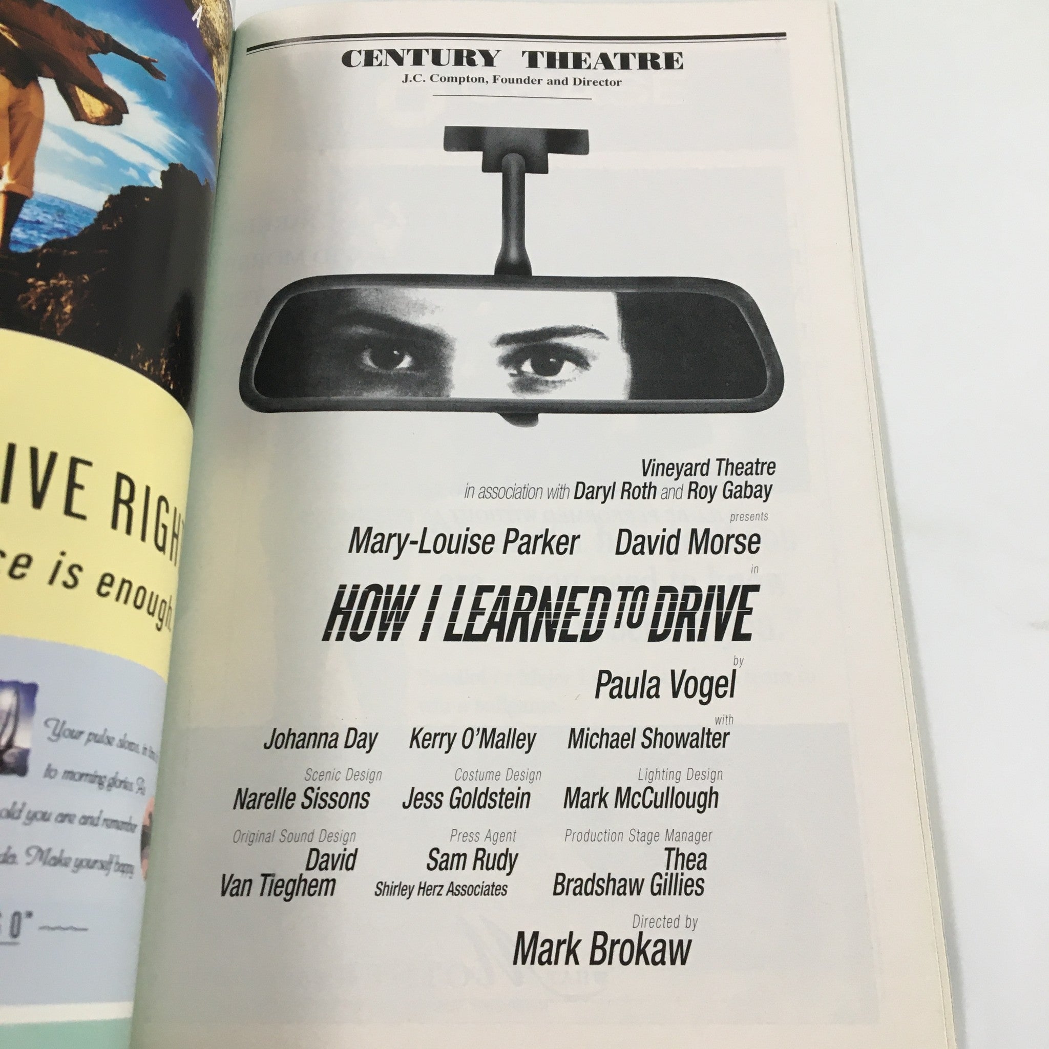 1997 Playbill Century Theatre Mary-Louise Parker in How I Learned To Drive