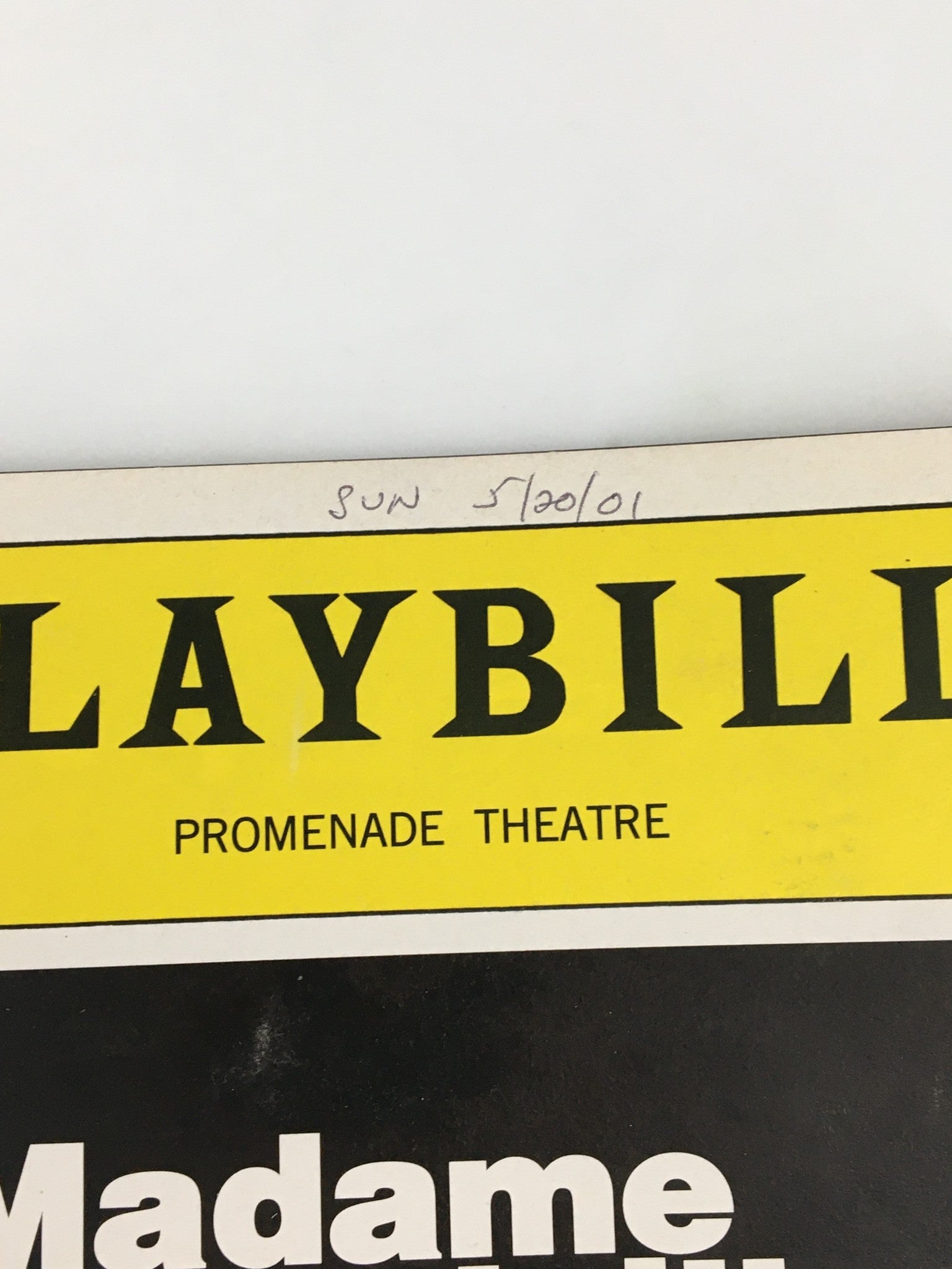 2001 Playbill The Promenade Theatre Macualay Culkin in Madame Melville