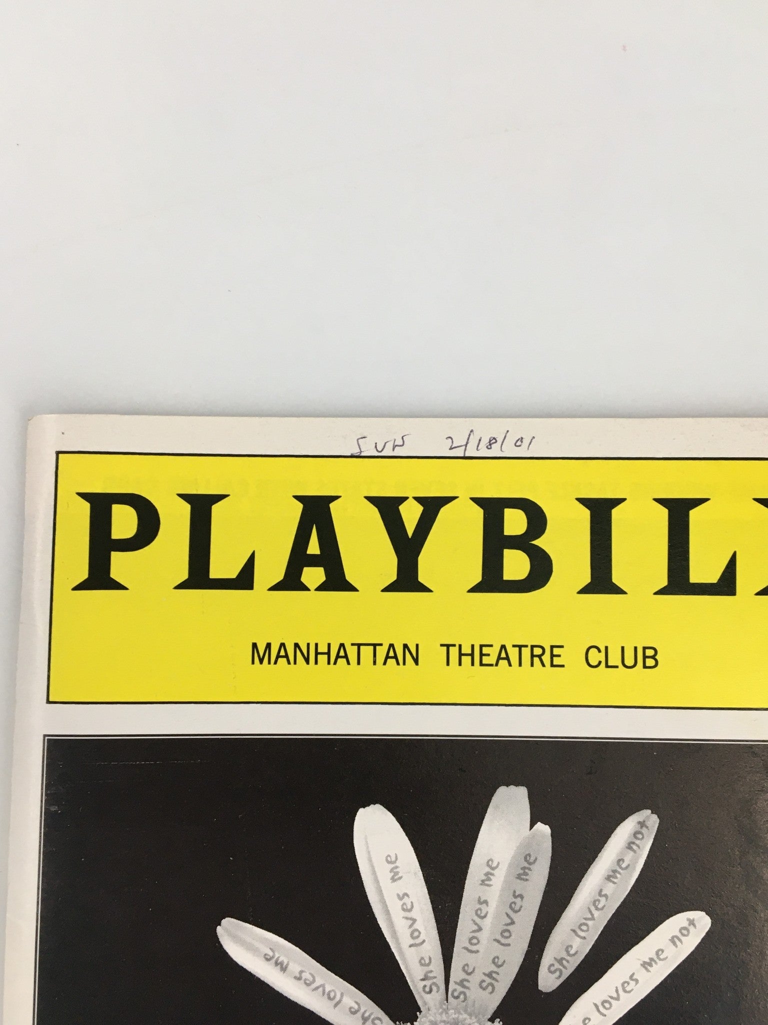 2001 Playbill Manhattan Theatre Club David Adkins, Matt DeCaro in Boy Get Girl