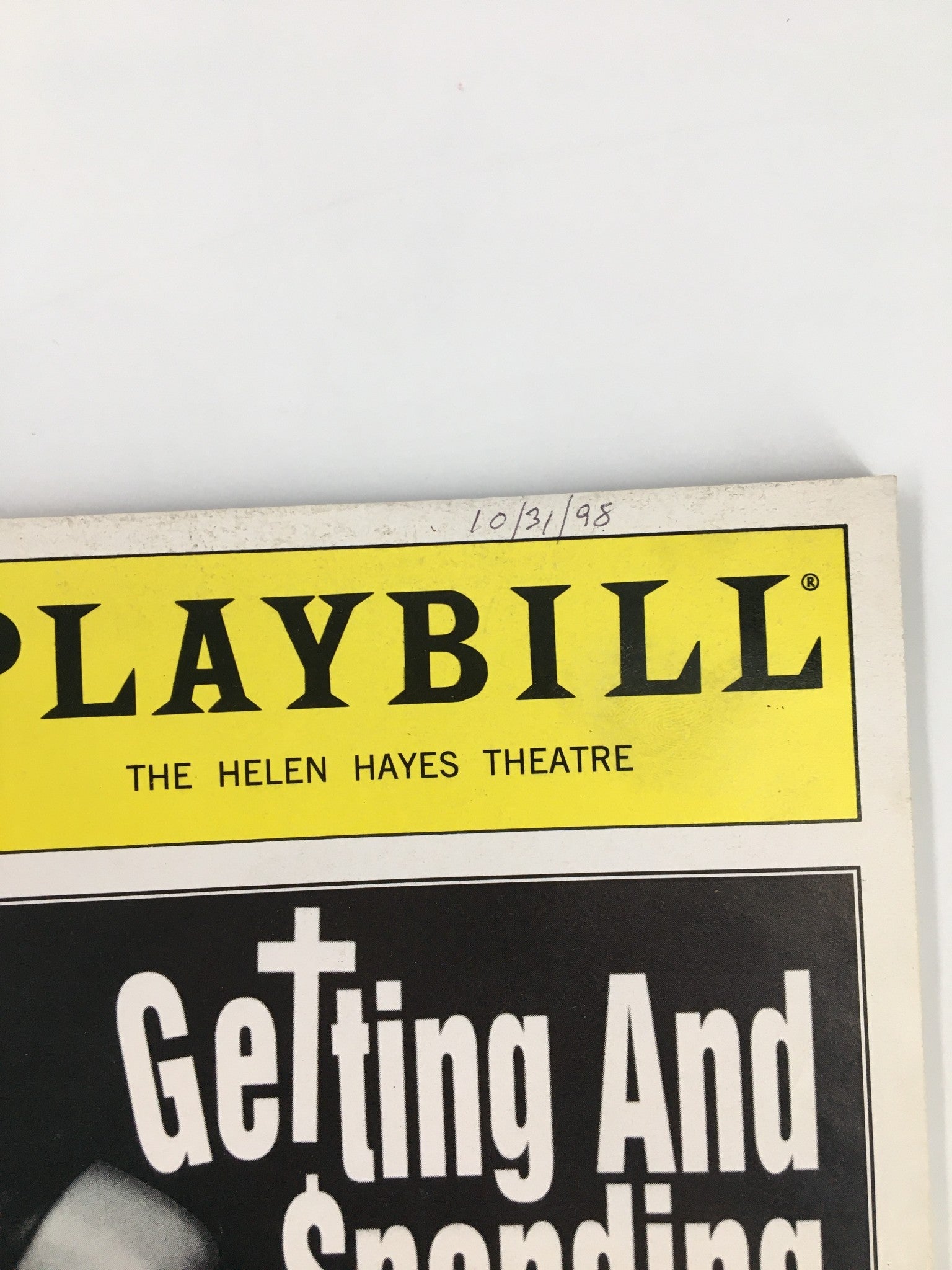 1998 Playbill The Helen Hayes Theatre Linda Purl in Getting and Spending